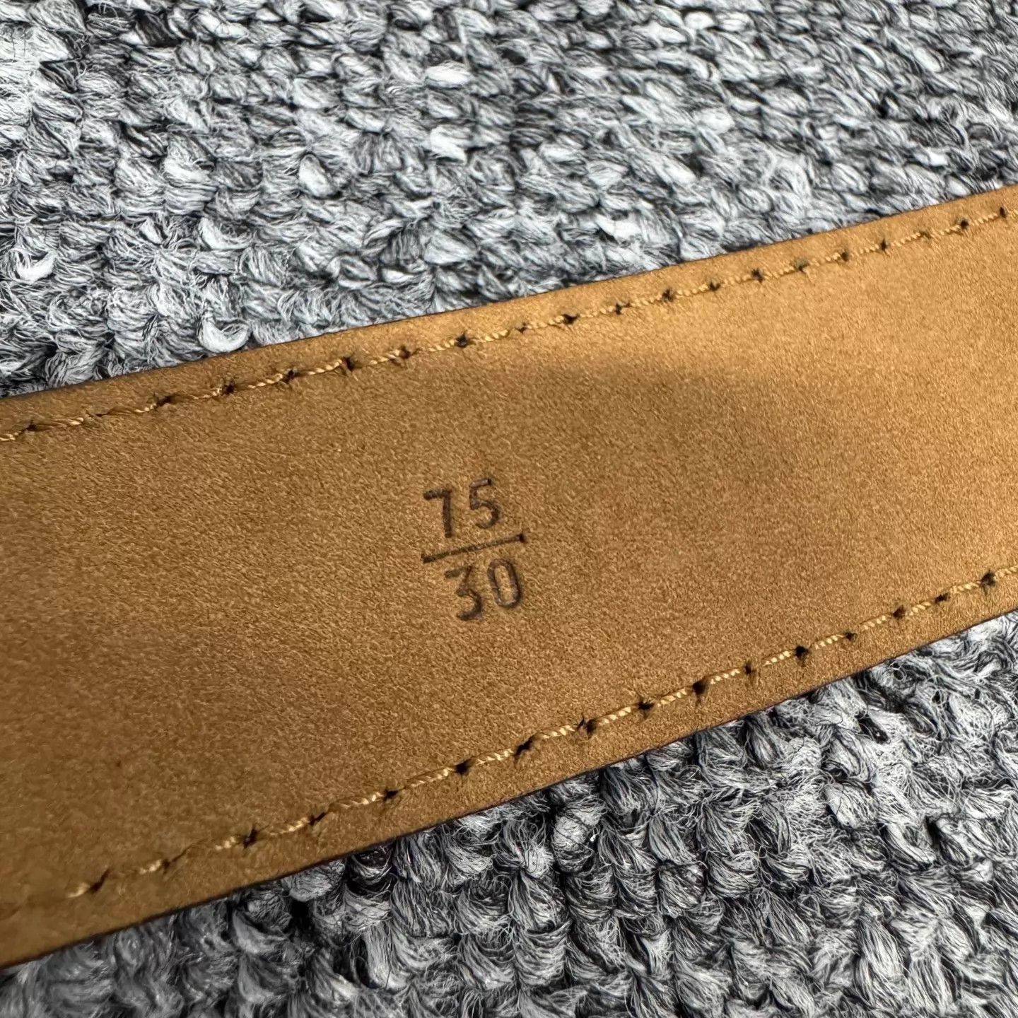 Prada Prada Triangle Logo Brown Belt 99 New 75/30 Size ONE SIZE - 9 Thumbnail