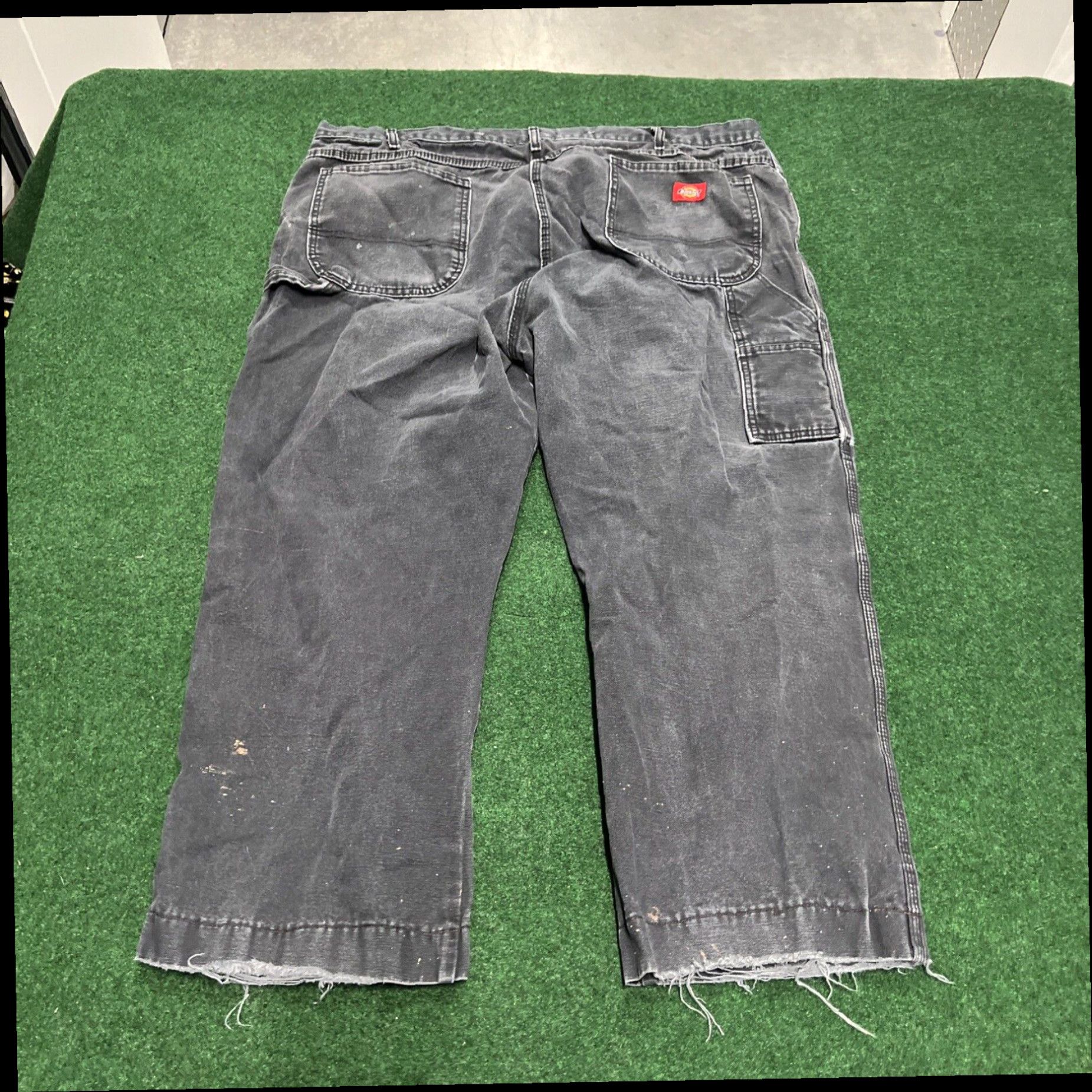 Dickies Dickies Carpenter Pants 44x27 Black Canvas Workwear Straight Leg Size US 44 / EU 60 - 1 Thumbnail