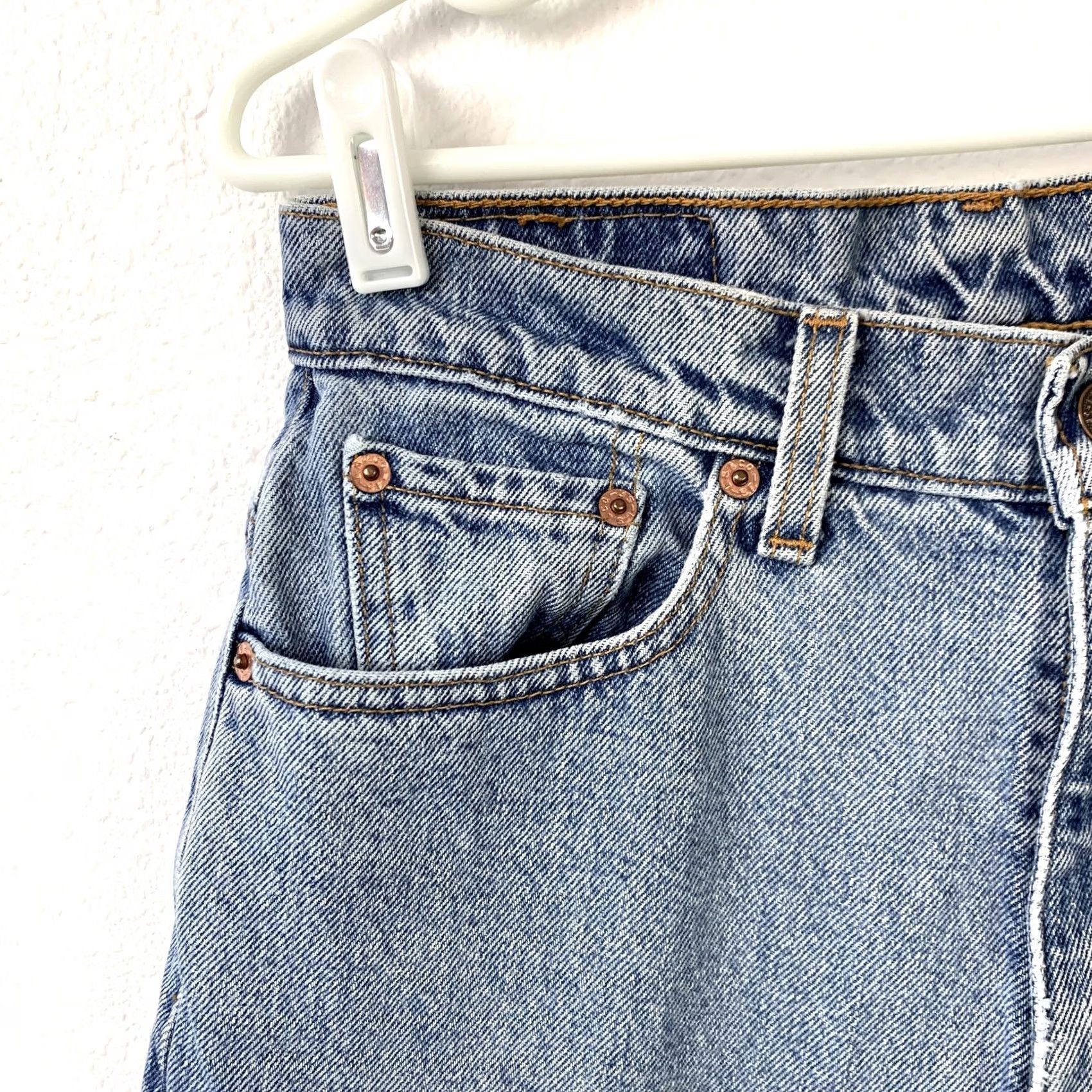 Levi's VINTAGE Levi's 512 Jeans Slim Tapered 8 Regular Blue High Rise 28in 5-Pocket Retro 90s Womens Size 30" / US 8 / IT 44 - 4 Thumbnail