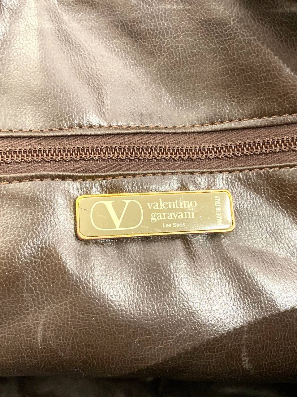 Valentino Valentino Garavani V Logo Leather Hand Shoulder Bag Vintage Size ONE SIZE - 11 Thumbnail