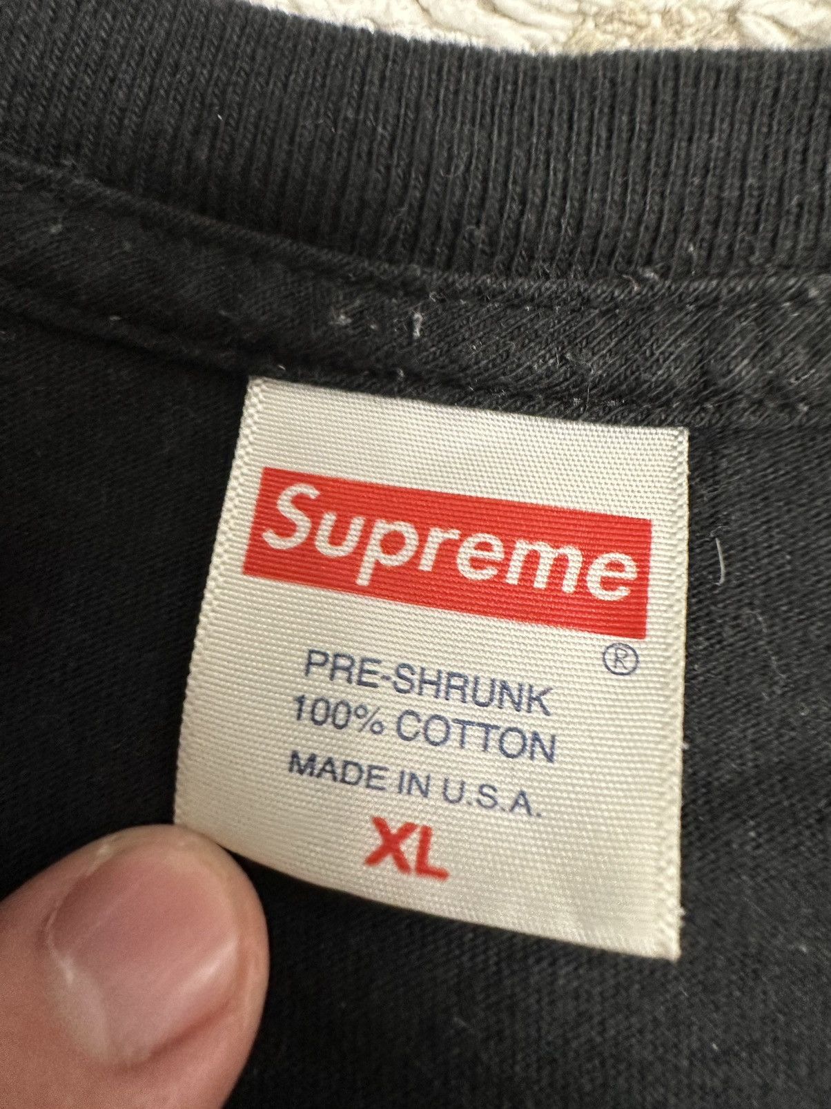 Supreme Supreme Handstyle Tee Black size mens XL hype y2k Size US XL / EU 56 / 4 - 5 Thumbnail