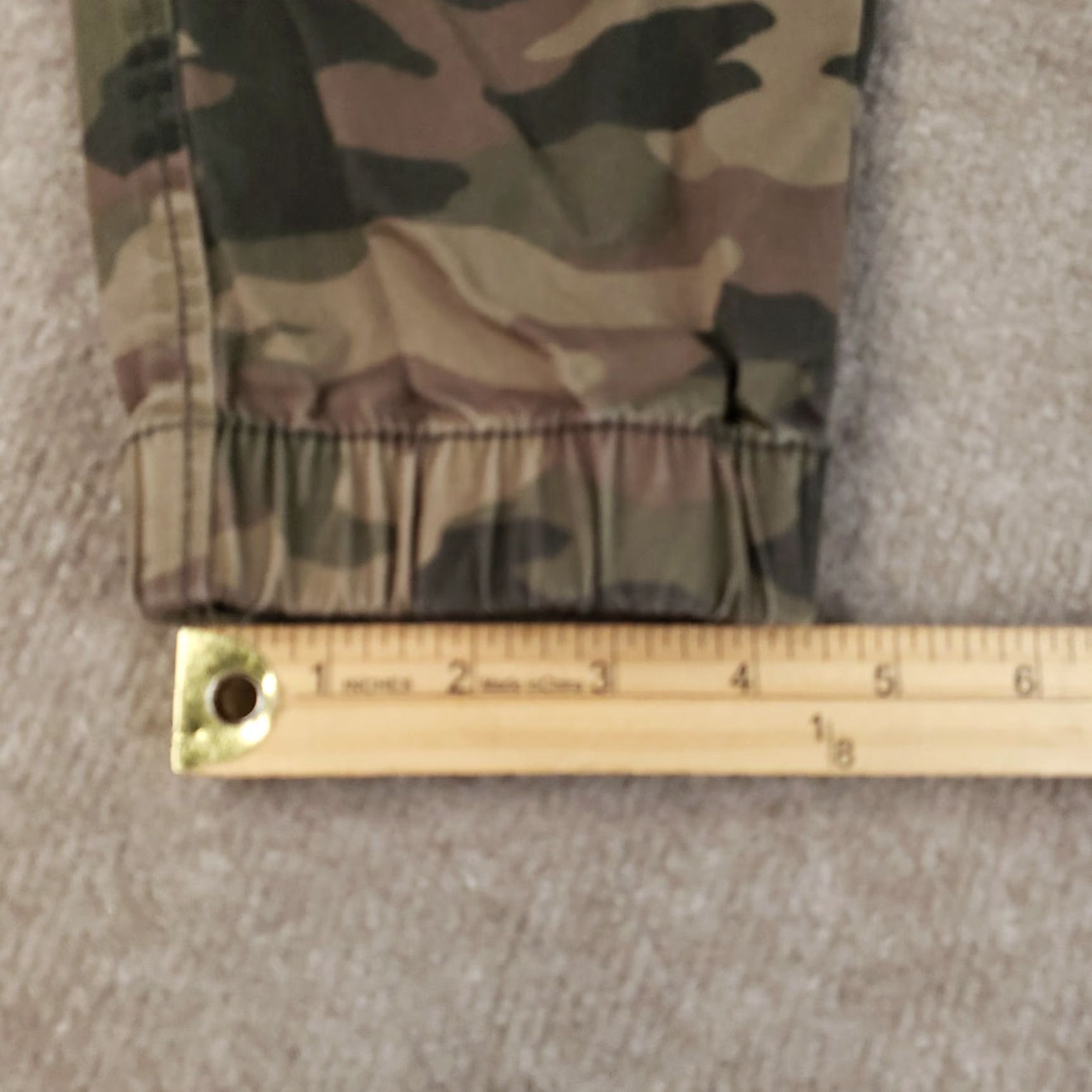 Vintage Aéropostale Jogger Pants Womens Small Green Brown Camo Elastic Waist Stretch Size 28" / US 6 / IT 42 - 4 Thumbnail