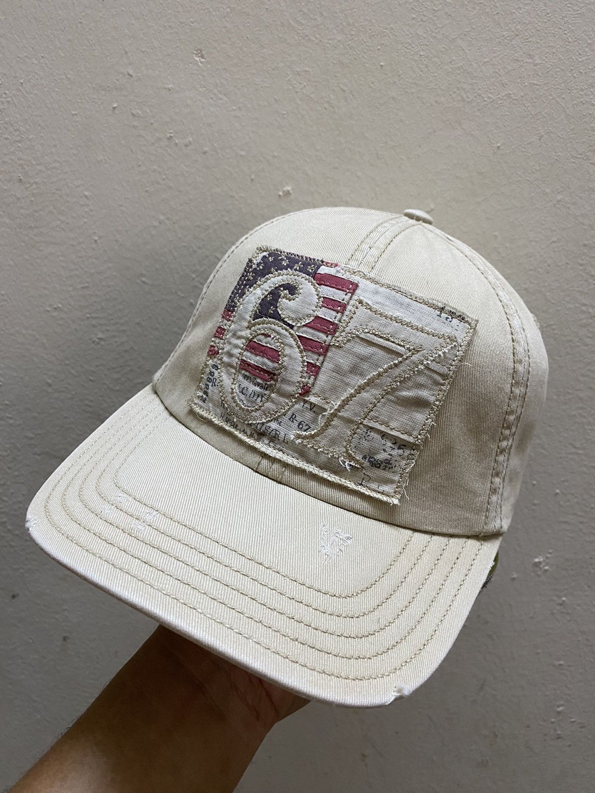 Polo Ralph Lauren Y2K Vintage Polo Jeans Company Beige Cap Size ONE SIZE - 1 Thumbnail