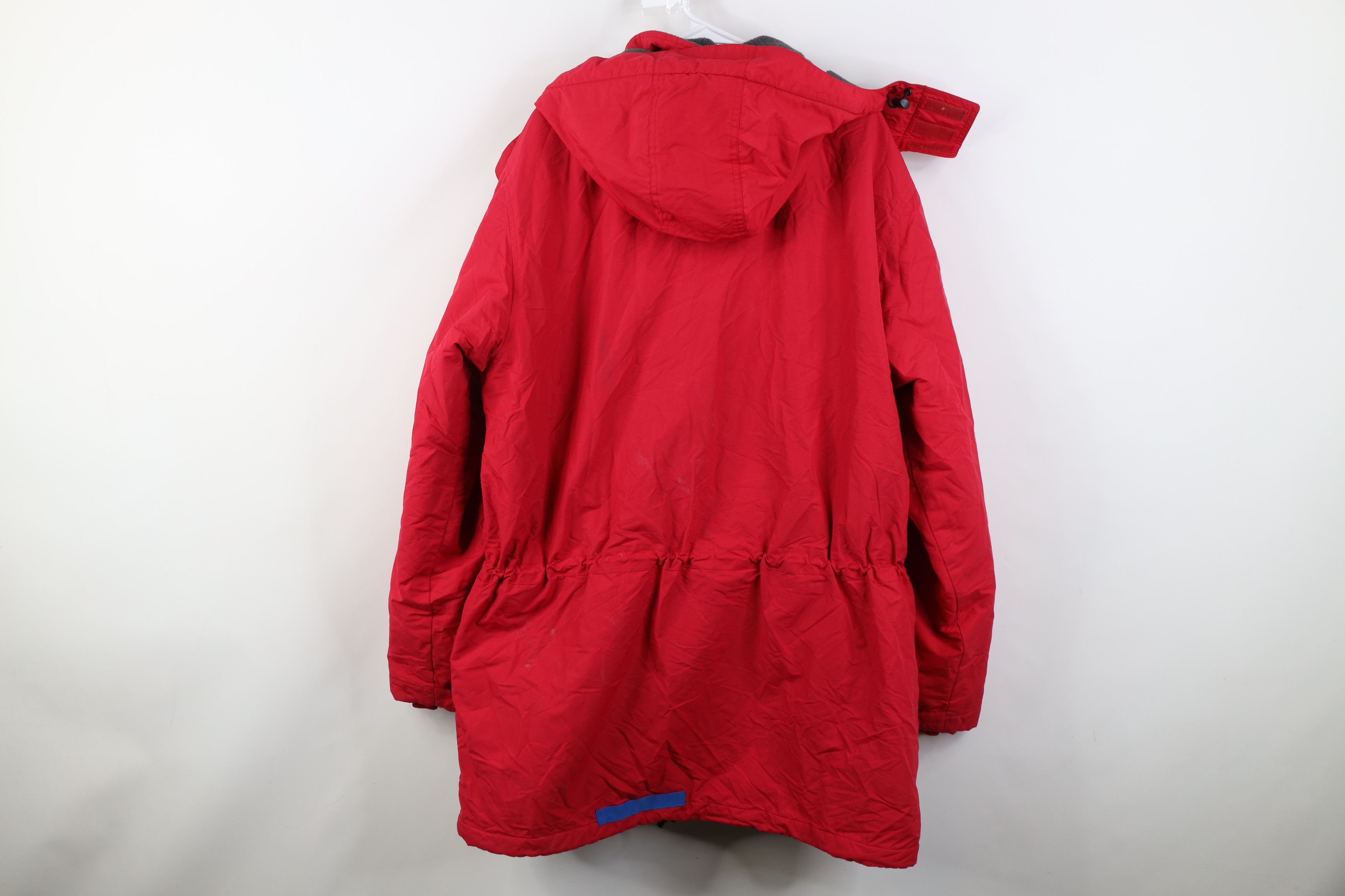 Lands' End Vintage 90s Y2K Lands End Lined Hooded Parka Jacket Coat Red Size US XL / EU 56 / 4 - 15 Thumbnail