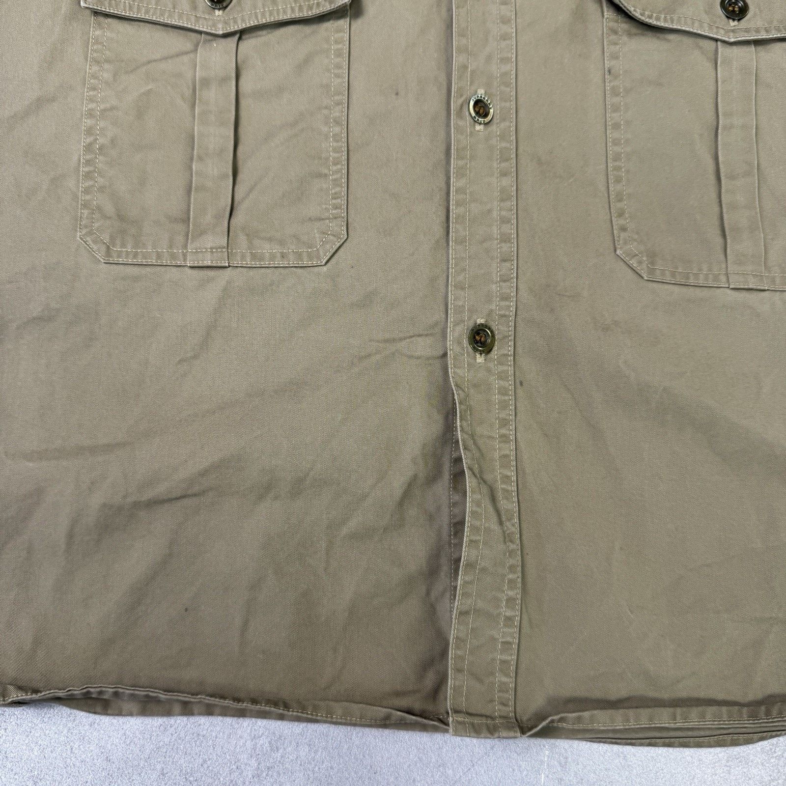 Burberry Vintage Burberry Brit Men Button Up Shirt Cargo Size L Beige Size US L / EU 52-54 / 3 - 11 Thumbnail