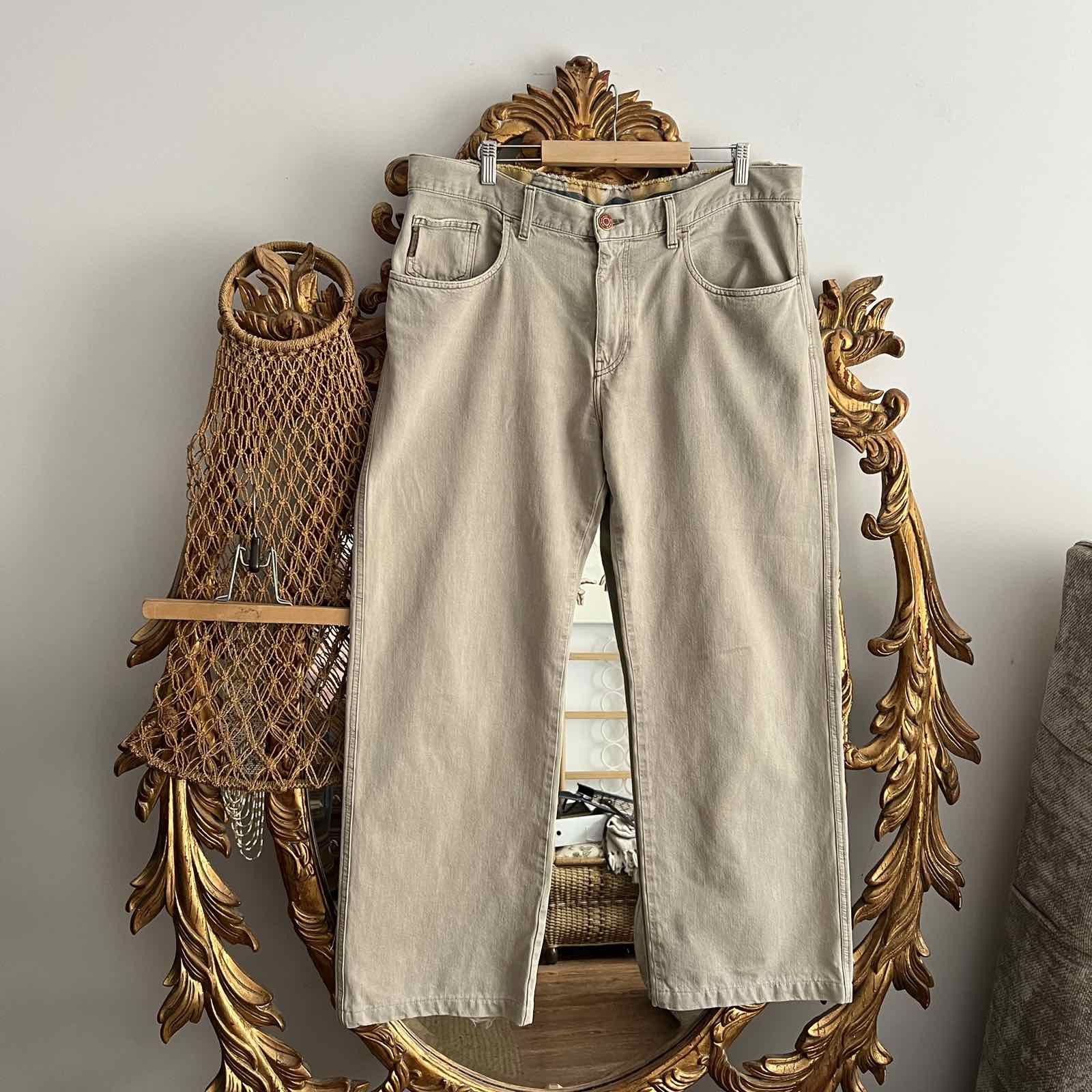 Designer × Giorgio Armani Vintage Giorgio Armani Trousers Beige Pants SZ 38 Size US 36 / EU 52 - 2 Thumbnail