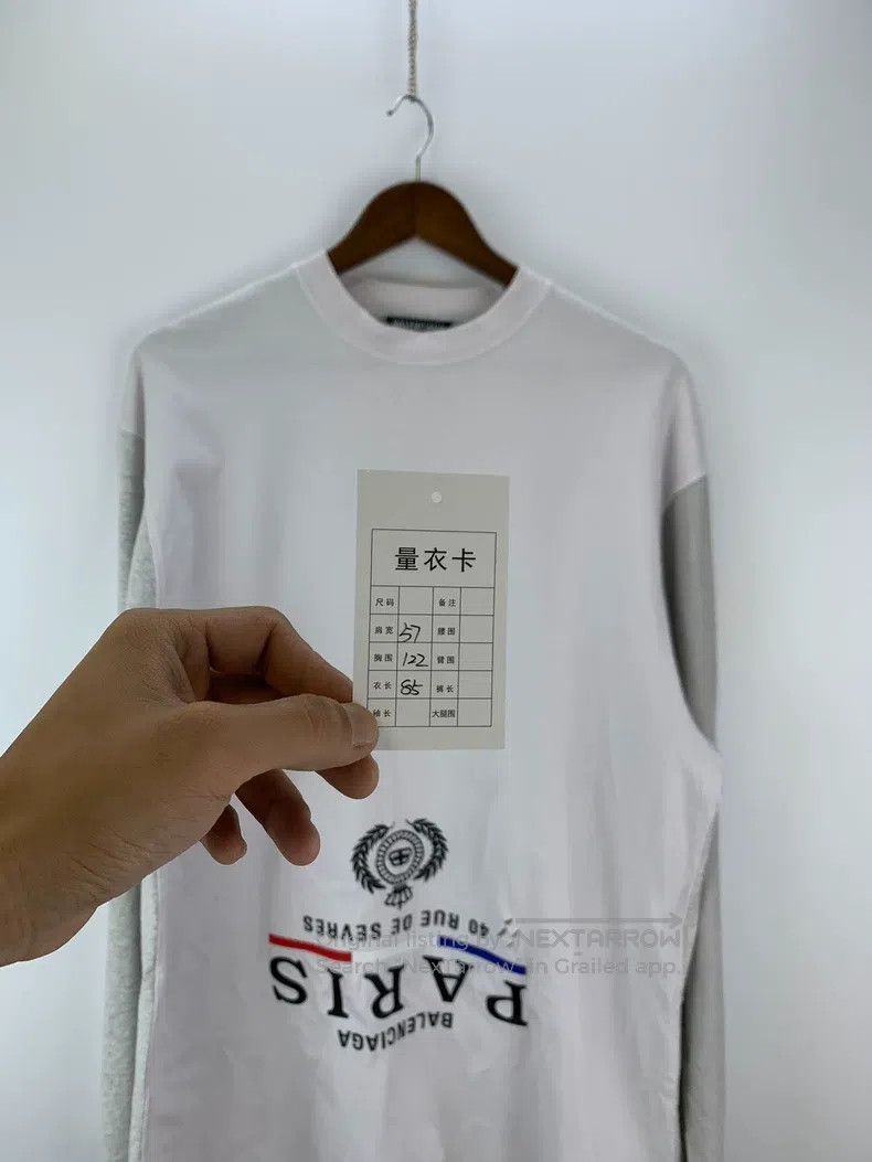 Balenciaga Balenciaga Destroyed Patchwork Long Sleeve T-Shirt Size US M / EU 48-50 / 2 - 5 Thumbnail
