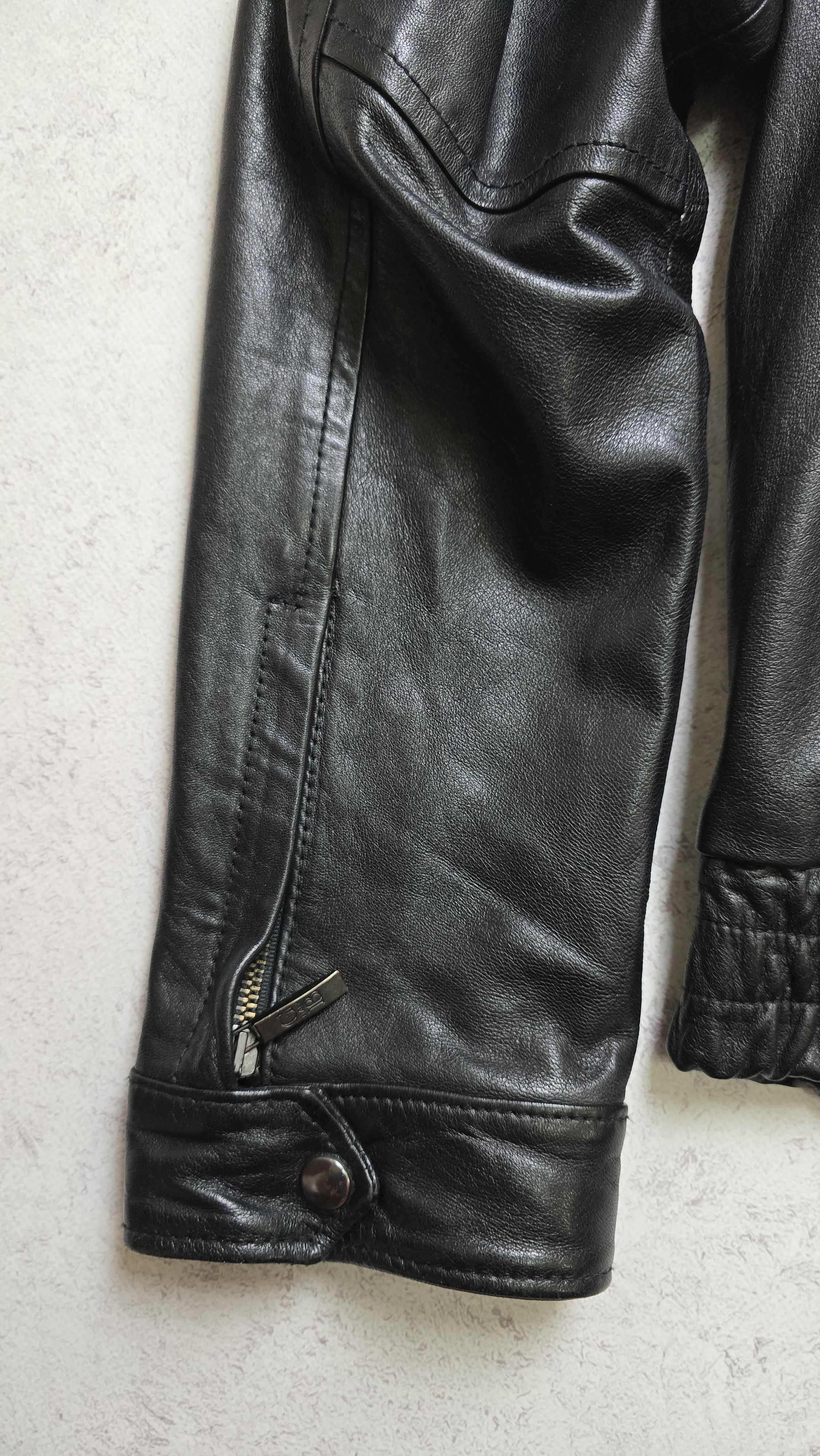 Other Floriani Vera Pelle Leather Bomber Jacket Full Zip Military Size US XL / EU 56 / 4 - 11 Thumbnail