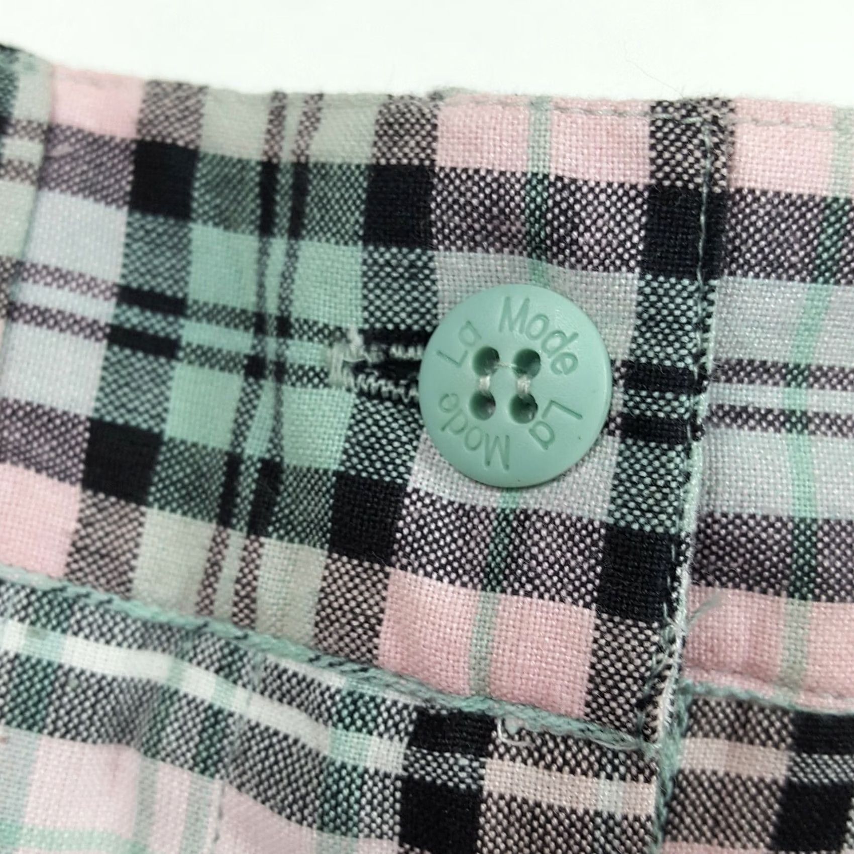 Vintage VINTAGE La Mode Plaid Women's Size 6 High Waist Outdoor Chino Golf Shorts NOS Size 42" / US 20 - 3 Thumbnail