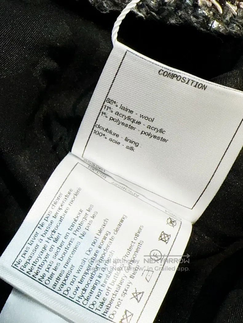 Chanel Chanel 22K black and gray colour block plaid four-pocket t Size S / US 4 / IT 40 - 7 Thumbnail