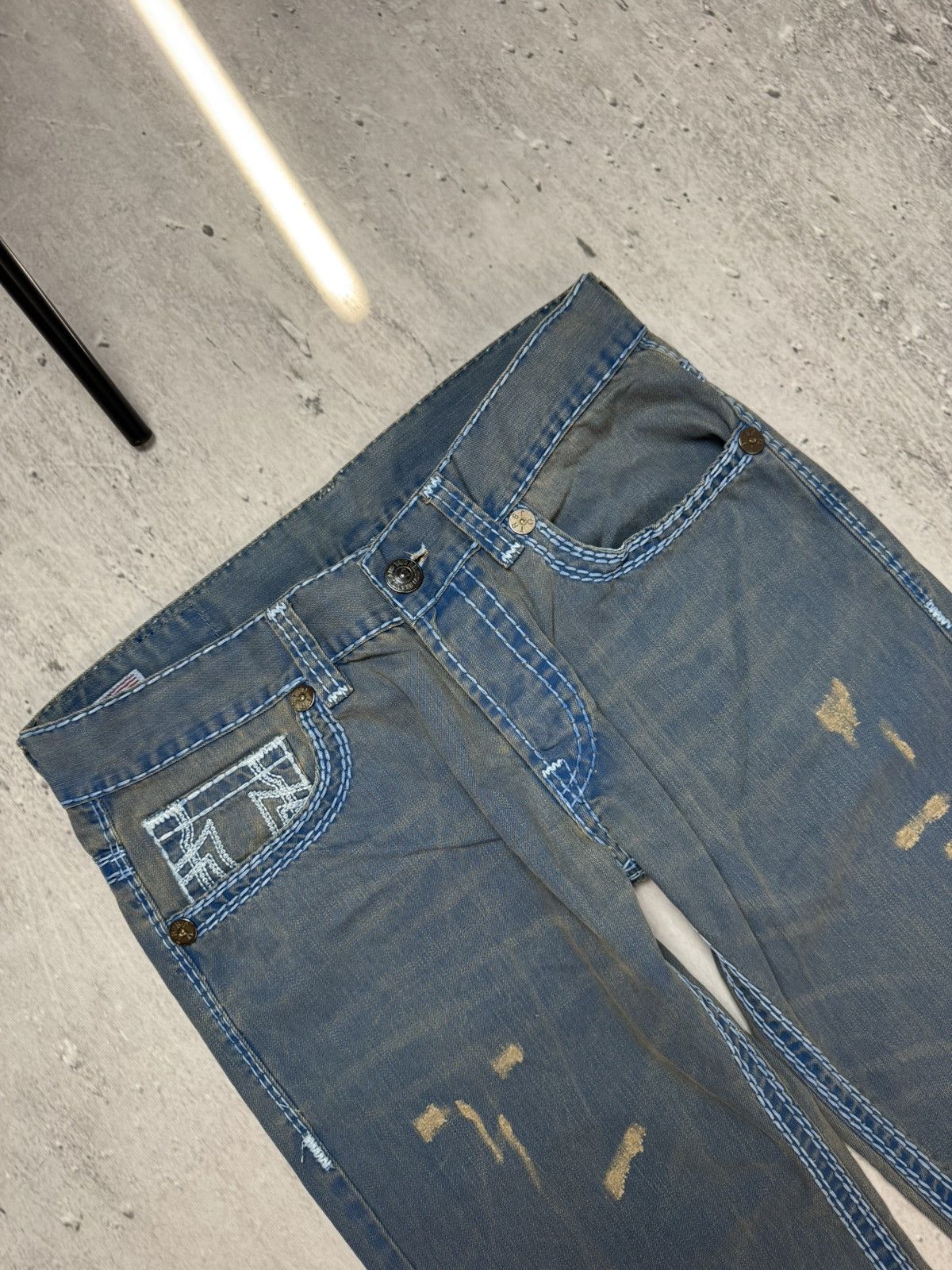True Religion True Religion Vintage Ricky Super T Distressed Y2K Jeans Size US 36 / EU 52 - 5 Thumbnail