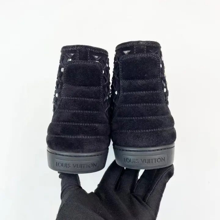 Other Louis Vuitton Black Suede Studded Sneakers -2508 Size US 7.5 / EU 40-41 - 5 Thumbnail