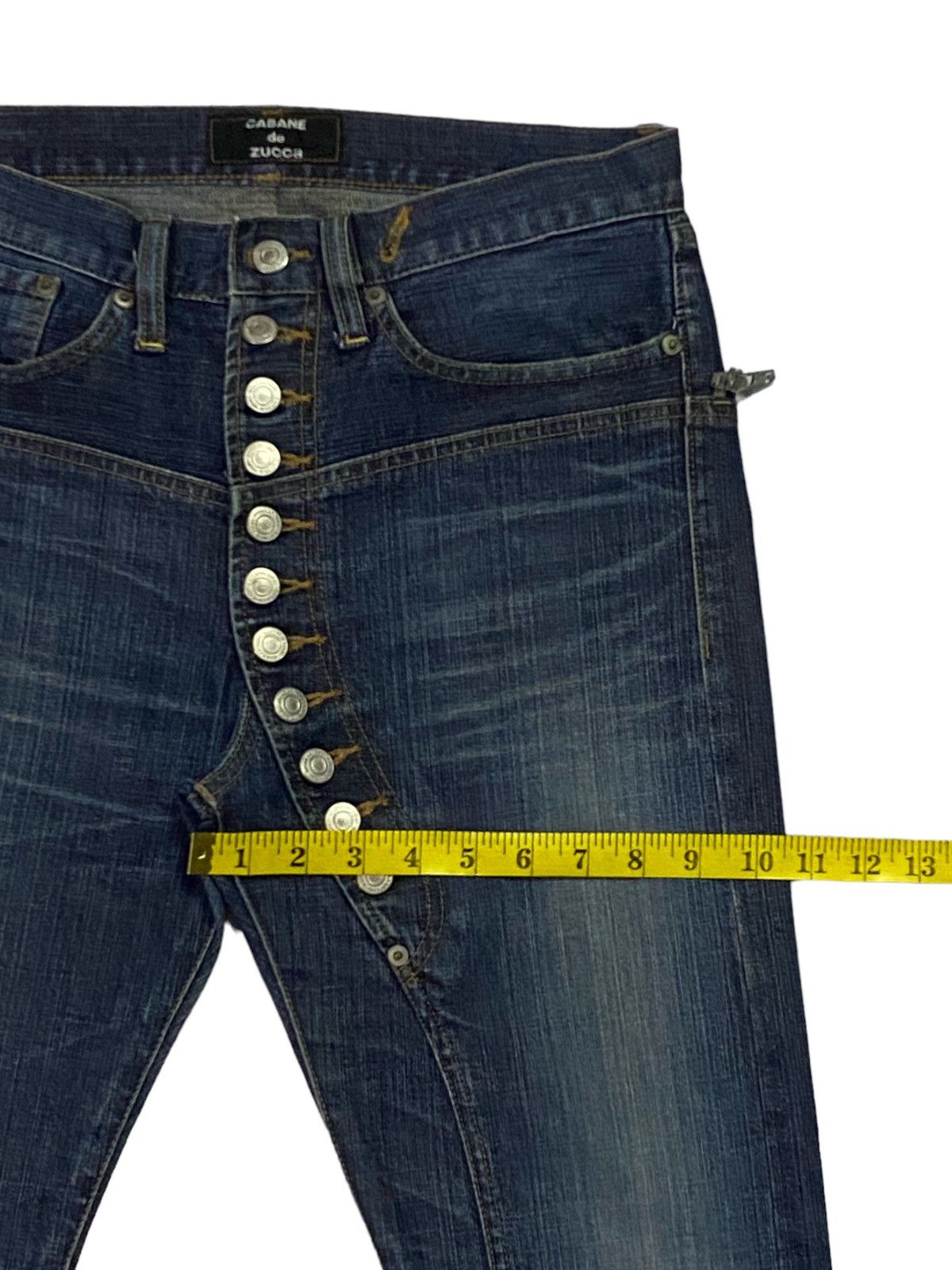 CABANE de ZUCCa Cabane De Zucca Asymmetrical Button Ups Denim Pants Size US 30 / EU 46 - 7 Thumbnail