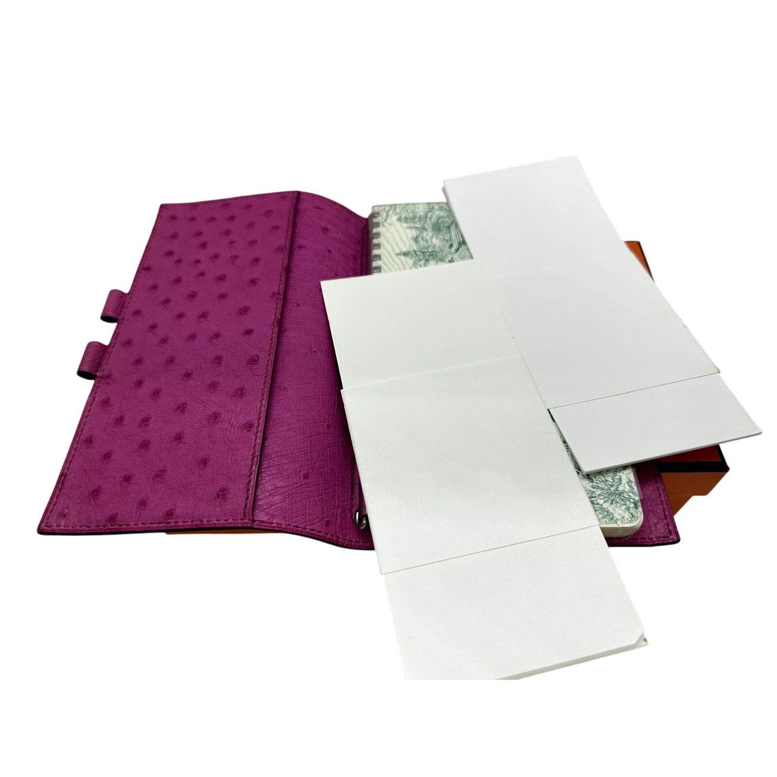 Hermes HERMES Globetrotter NotebookAgenda Ostrich Pink-RARE EUCwbox Size ONE SIZE - 14 Thumbnail