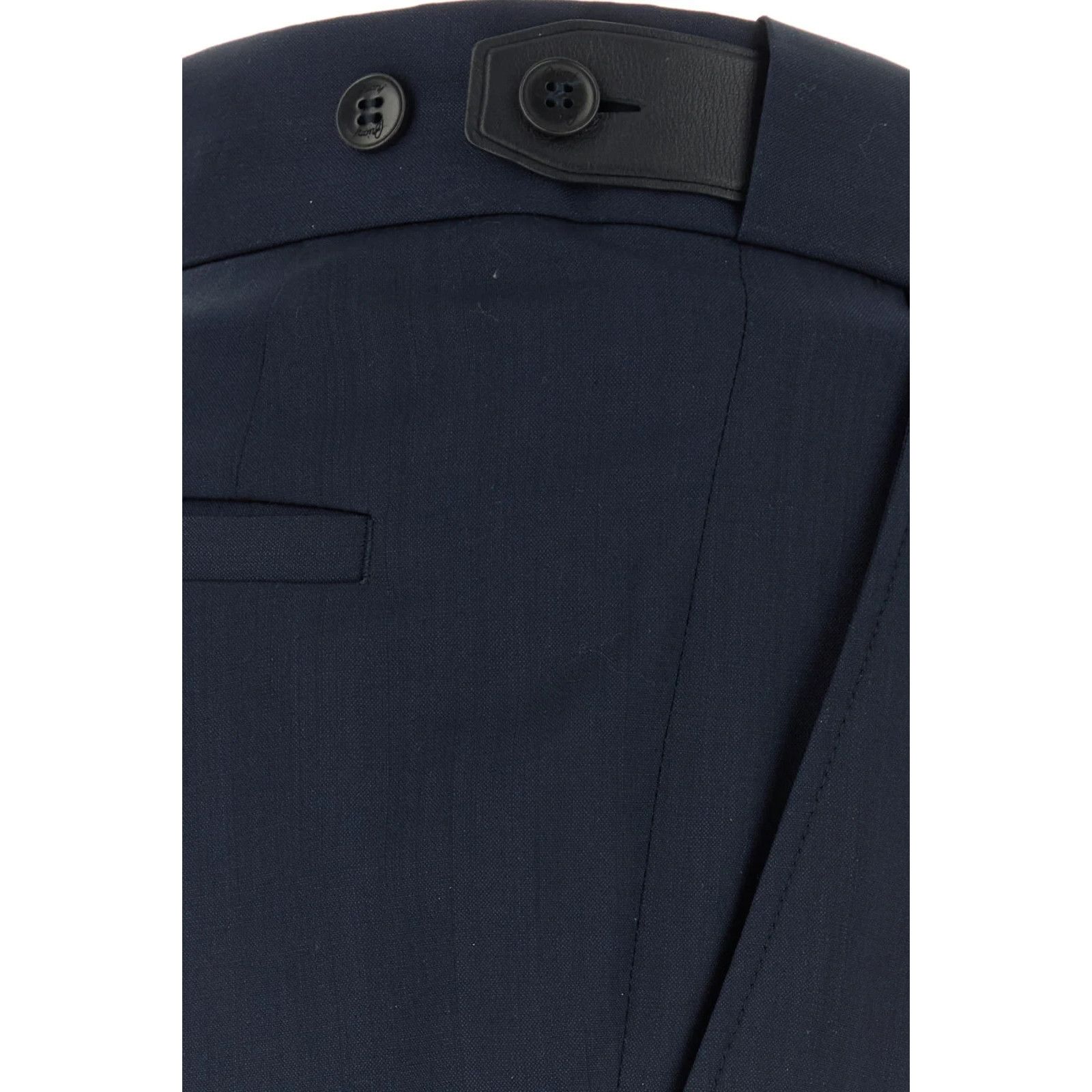 Brioni BRIONI Midnight Blue Stretch Wool Pants New & Authentic (Men Size US 32 / EU 48 - 3 Thumbnail