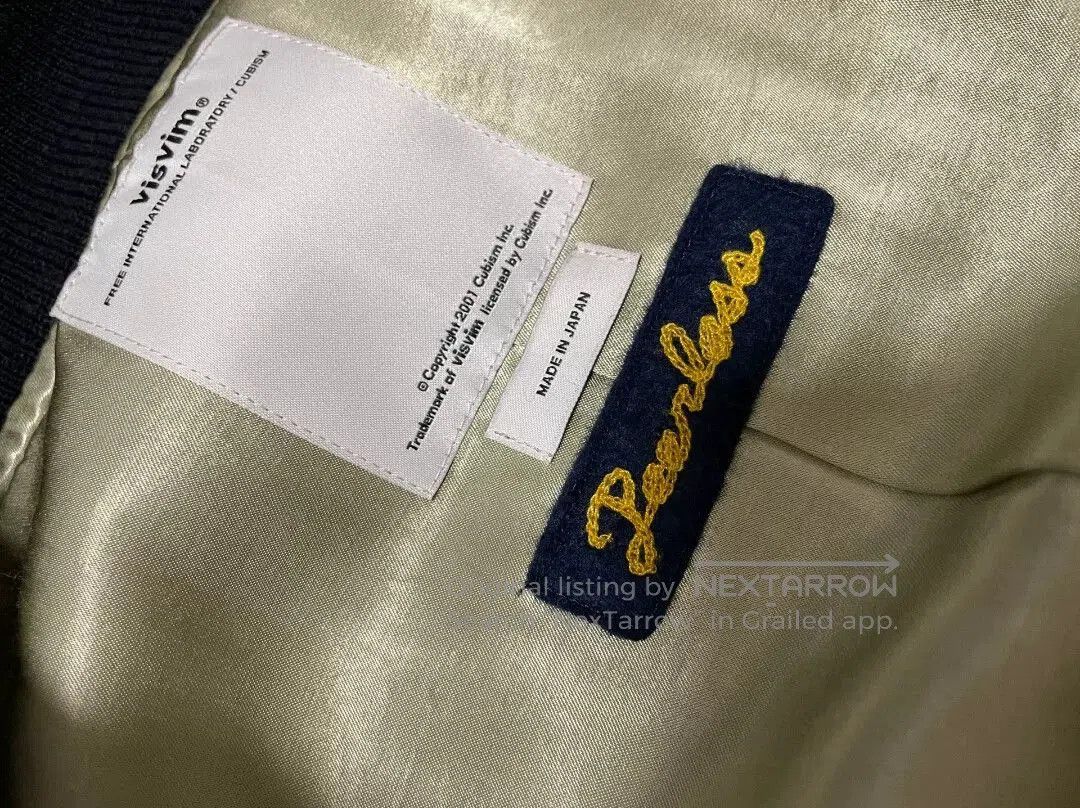 Visvim visvim baseball jacket with natural leather sleeves. Size US M / EU 48-50 / 2 - 6 Thumbnail