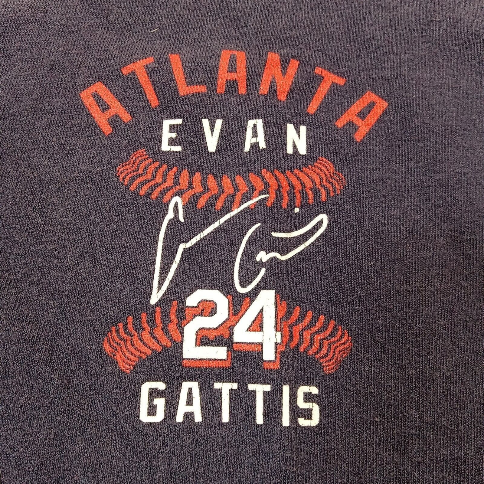 Delta Atlanta Braves T-Shirt M #24 Evan Gattis MLB Players 2013 Size US M / EU 48-50 / 2 - 3 Thumbnail