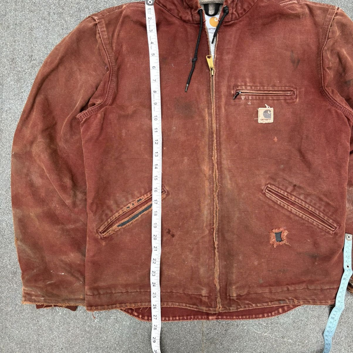 Carhartt × Vintage Rare💥Vintage Carhartt Sherpa lined hooded Jacket J141 CLY Size US M / EU 48-50 / 2 - 7 Thumbnail