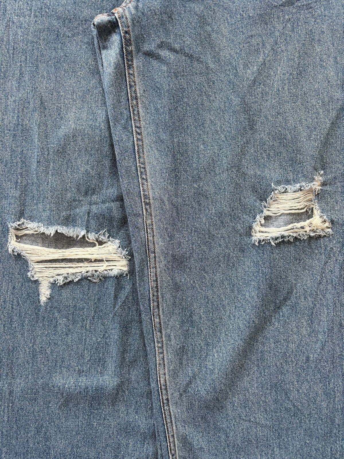 JNCO Vintage Japanese Brand Blue Wash Distressed Baggy Jeans Size 31" - 3 Thumbnail