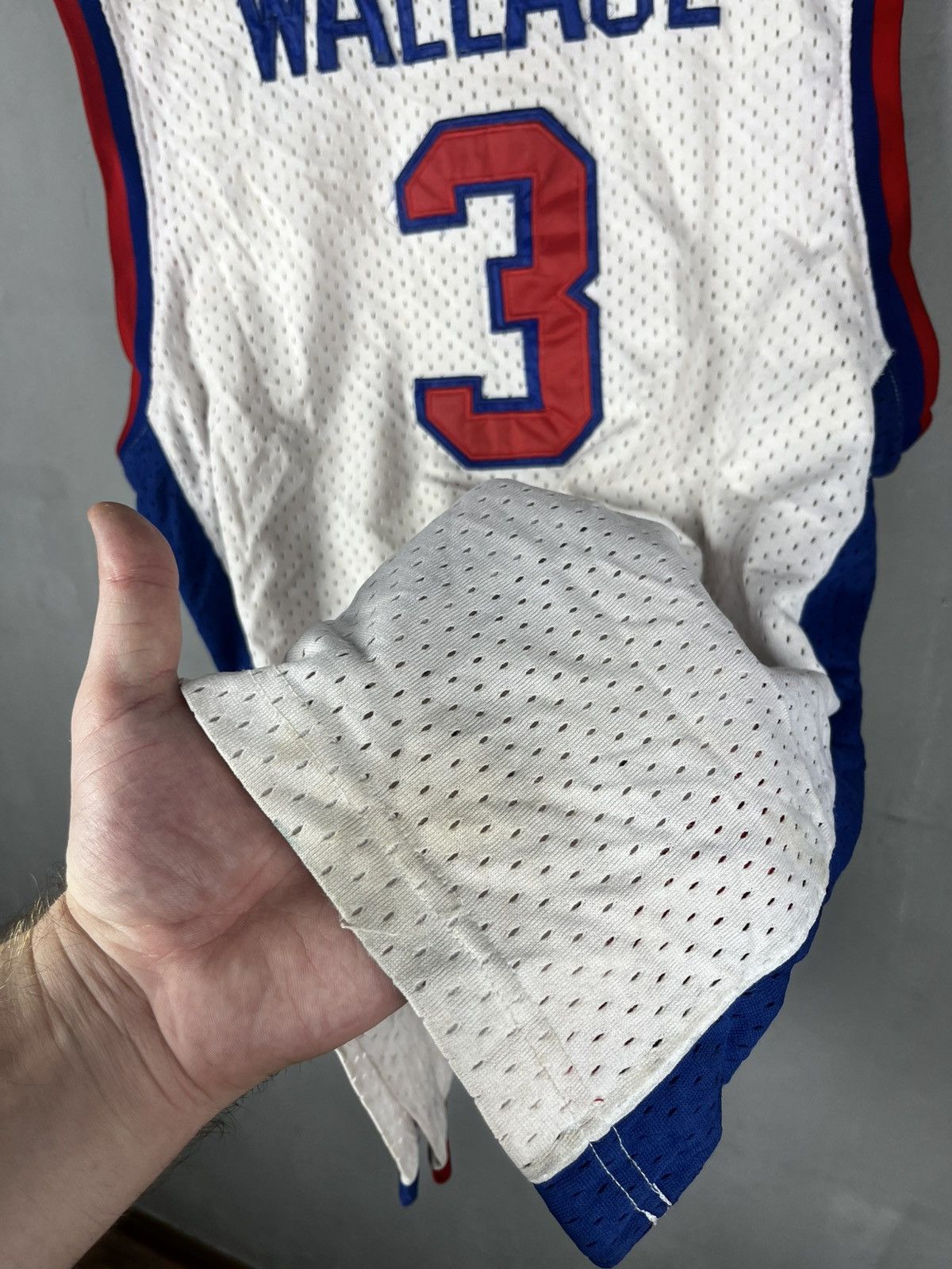 Vintage Champion Detroit Pistons Basketball Jersey Ben Wallace Size US M / EU 48-50 / 2 - 17 Thumbnail