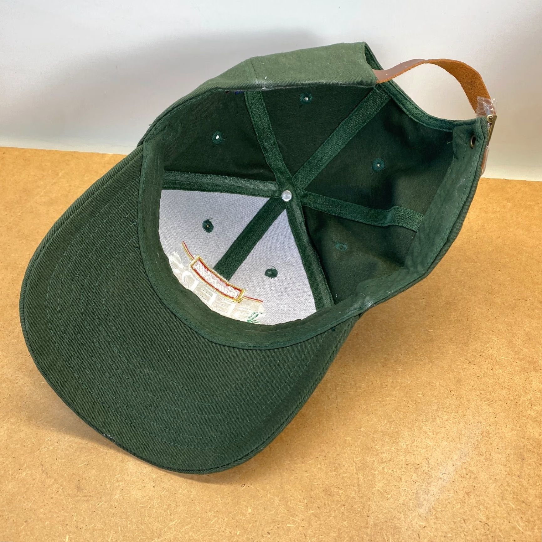 Vintage VINTAGE Campbell’s Seeds Brand Leather Strapback Dad Hat Green Legend FAST Size ONE SIZE - 7 Thumbnail