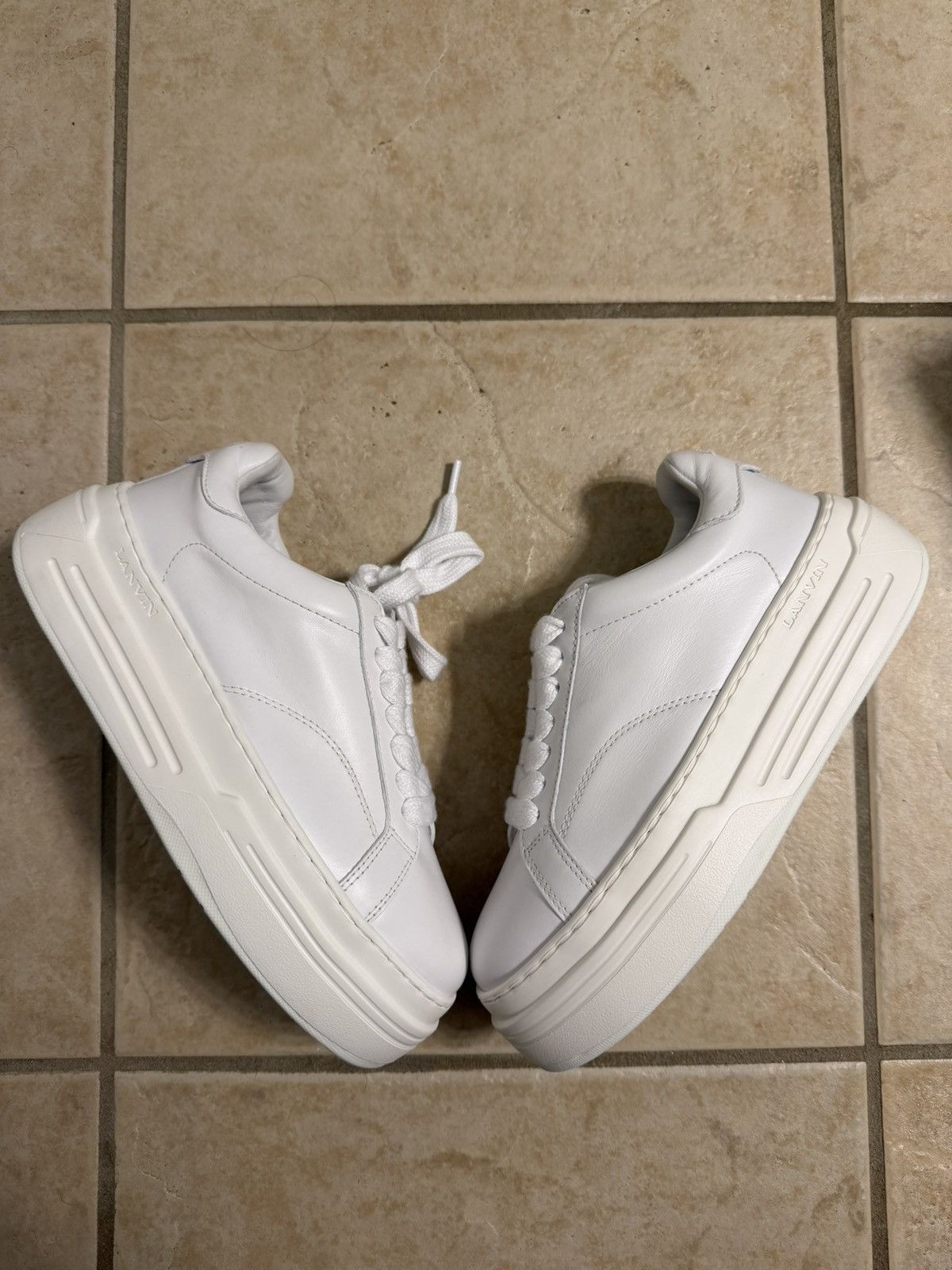 Lanvin Lambin DDB0 Platform Sneakers Size US 5 / IT 35 - 1 Thumbnail