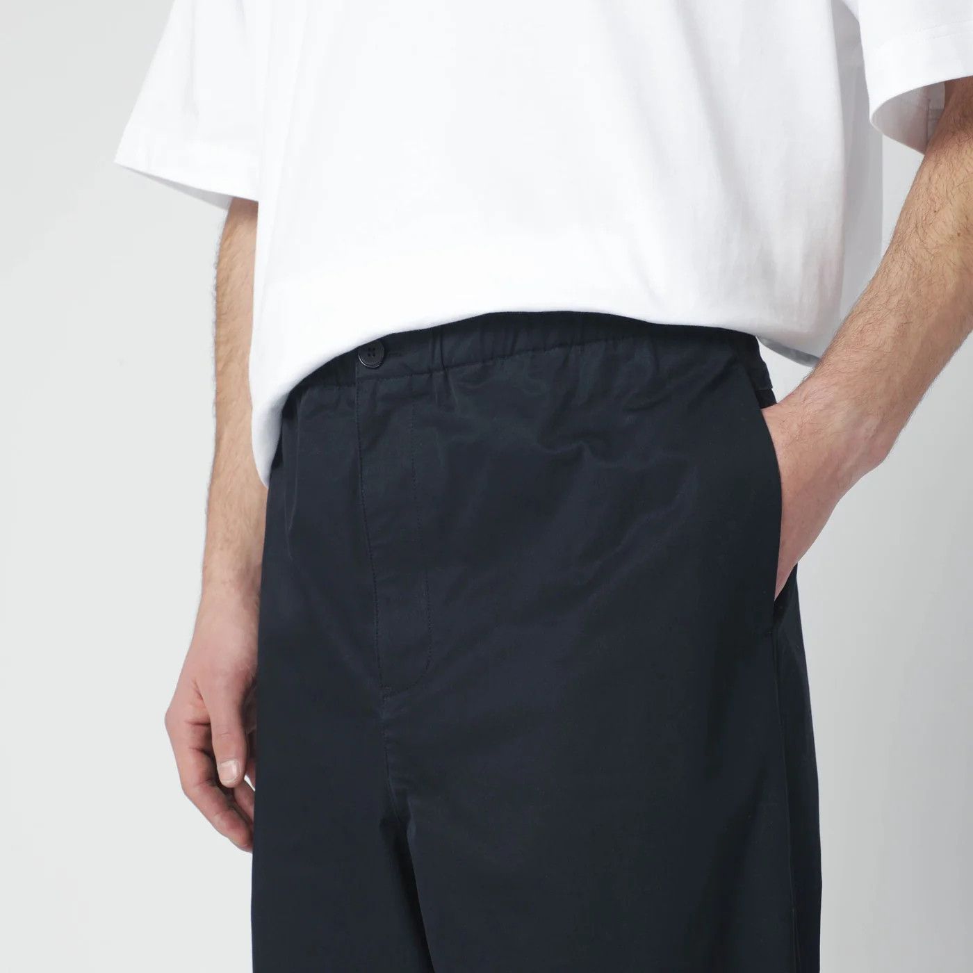 Jil Sander o1d2blof0526 Cotton Pants in Midnight Blue Size US 32 / EU 48 - 5 Thumbnail
