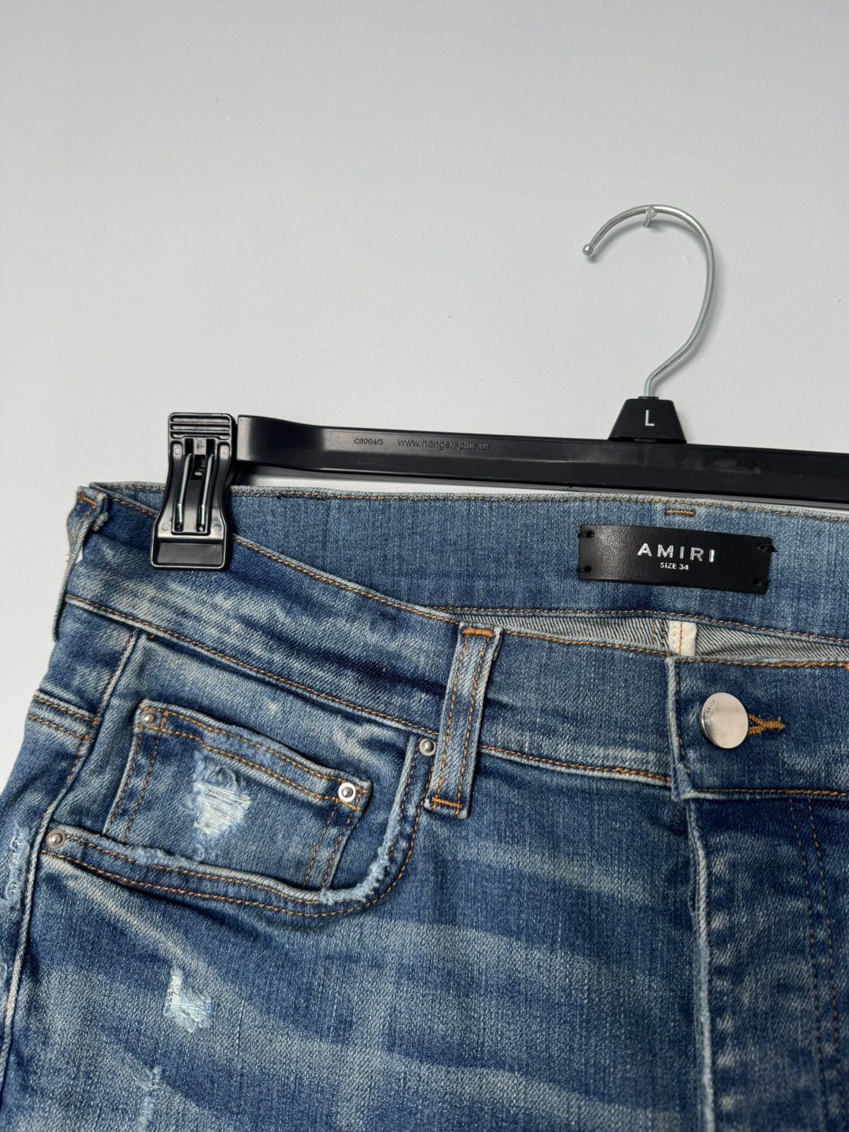 Amiri AMIRI Stack, River Indigo Jeans Size US 34 / EU 50 - 11 Thumbnail