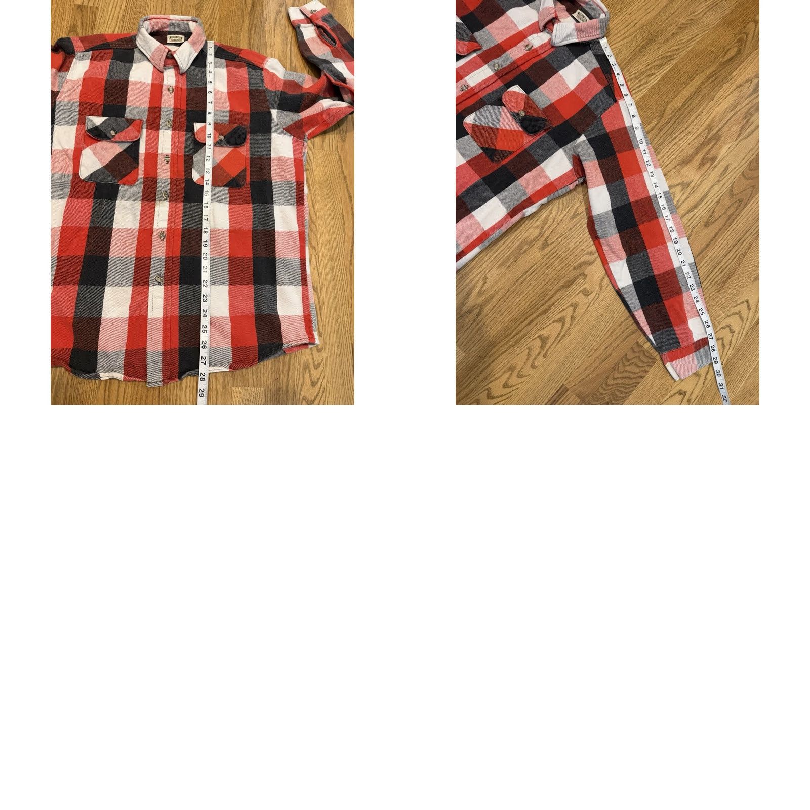 Vintage VINTAGE Five Brother Flannel Shirt Men’s L Button Up Long Sleeve Cotton Red Plaid Cott on Vintage: 80s 90s Outdoor Retro USA Classic Workwear Pockets Size US L / EU 52-54 / 3 - 9 Thumbnail