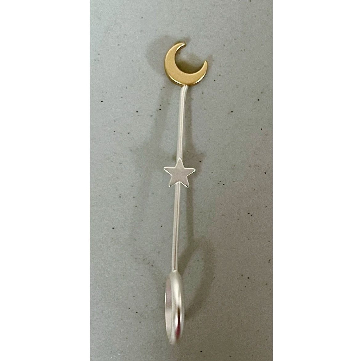 Japanese Brand × Vintage Gold Silver Crescent Moon Star Holder Ring Jewelry 🌙⭐️✨ #gold Size ONE SIZE - 3 Thumbnail