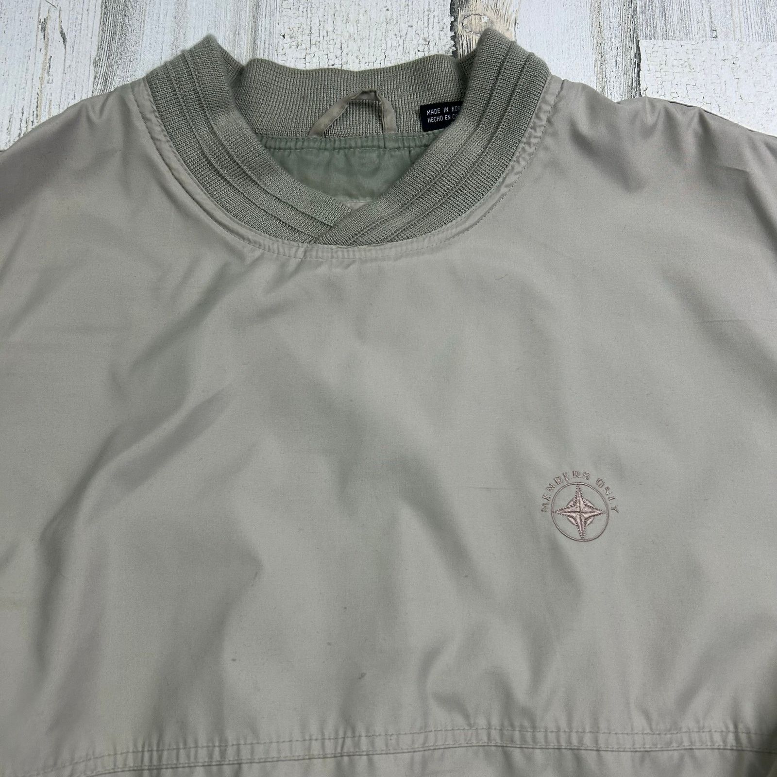 Members Only × Vintage Members Only Vintage 80s Khaki Pullover Windbreaker Size US L / EU 52-54 / 3 - 3 Thumbnail