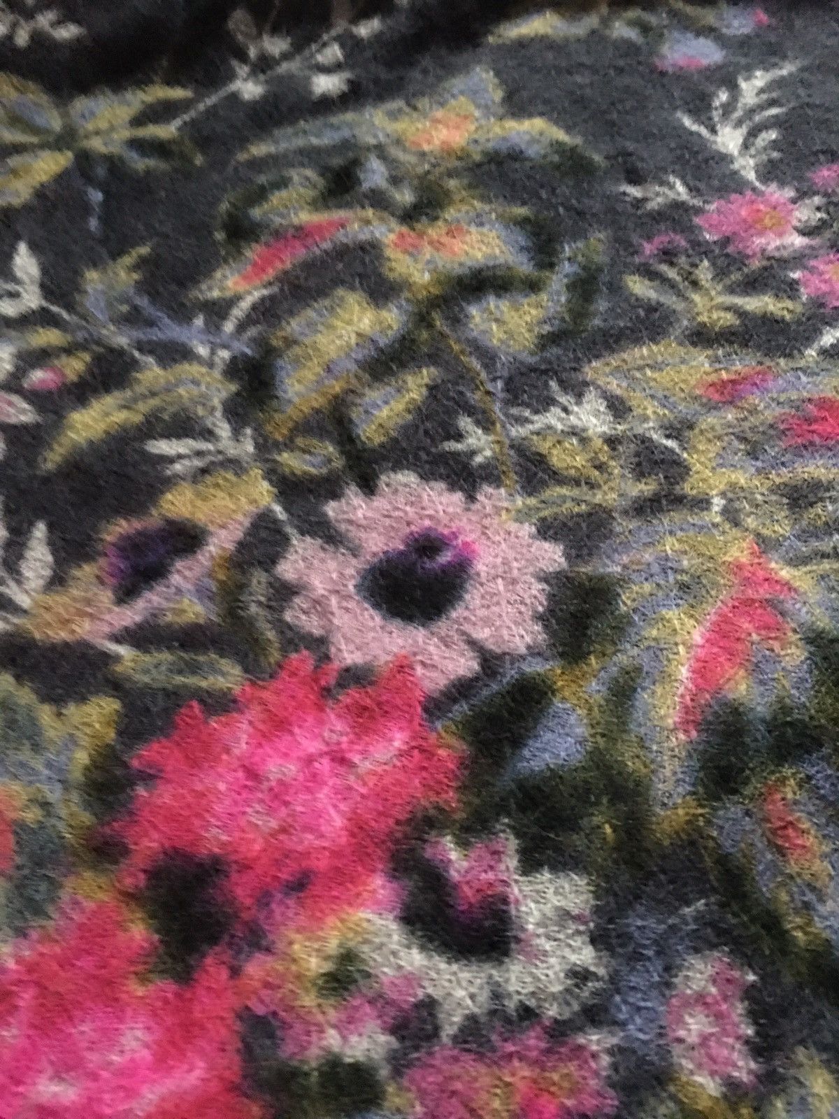 COPENHAGEN STUDIOS EPICE Paris Copenhagen Floral Wool Large Scarf Shawl Size ONE SIZE - 8 Thumbnail