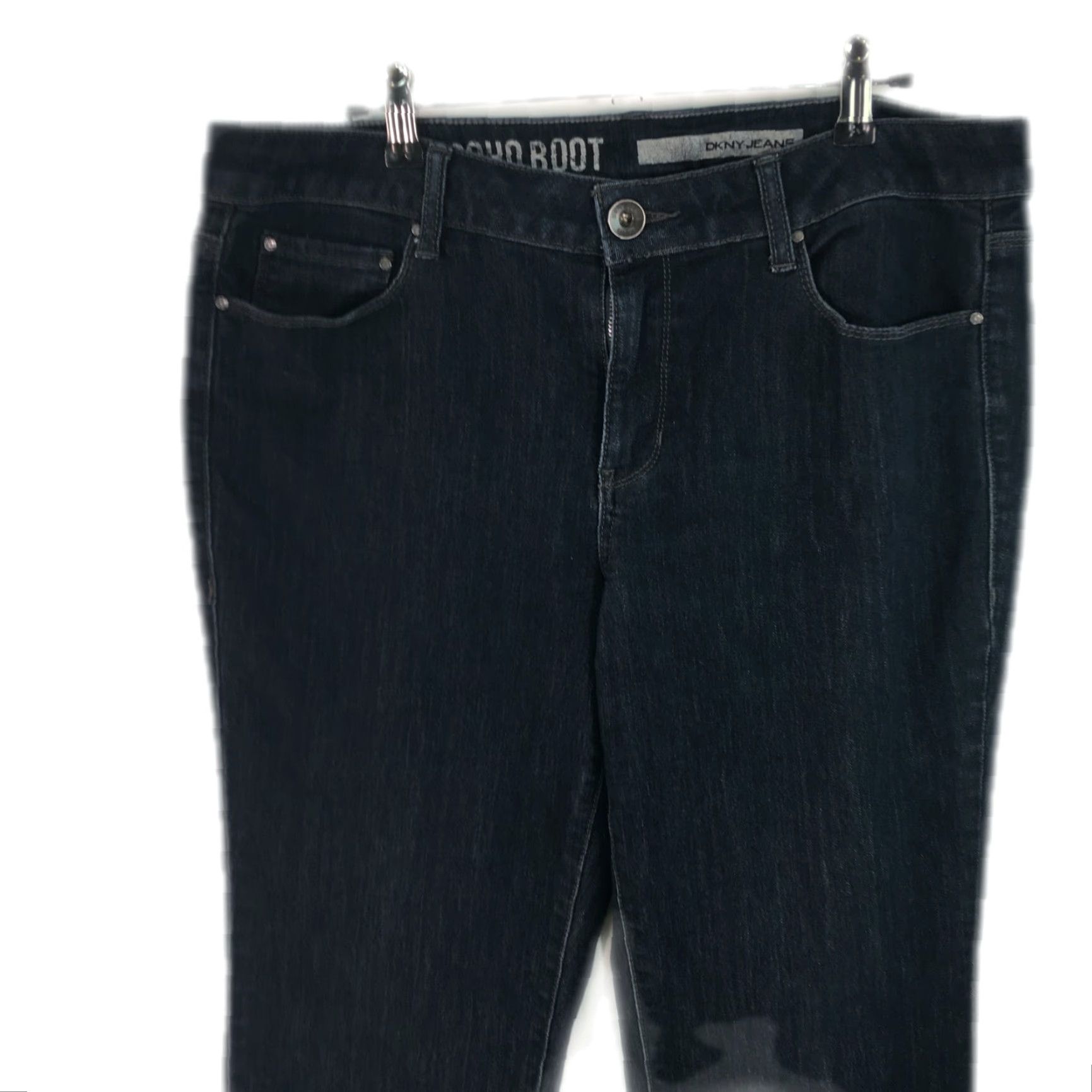 DKNY DKNY Jeans Bootcut Womens Casual Dark Blue Size 12 36X31 Size 34" / US 12 / IT 48 - 3 Thumbnail