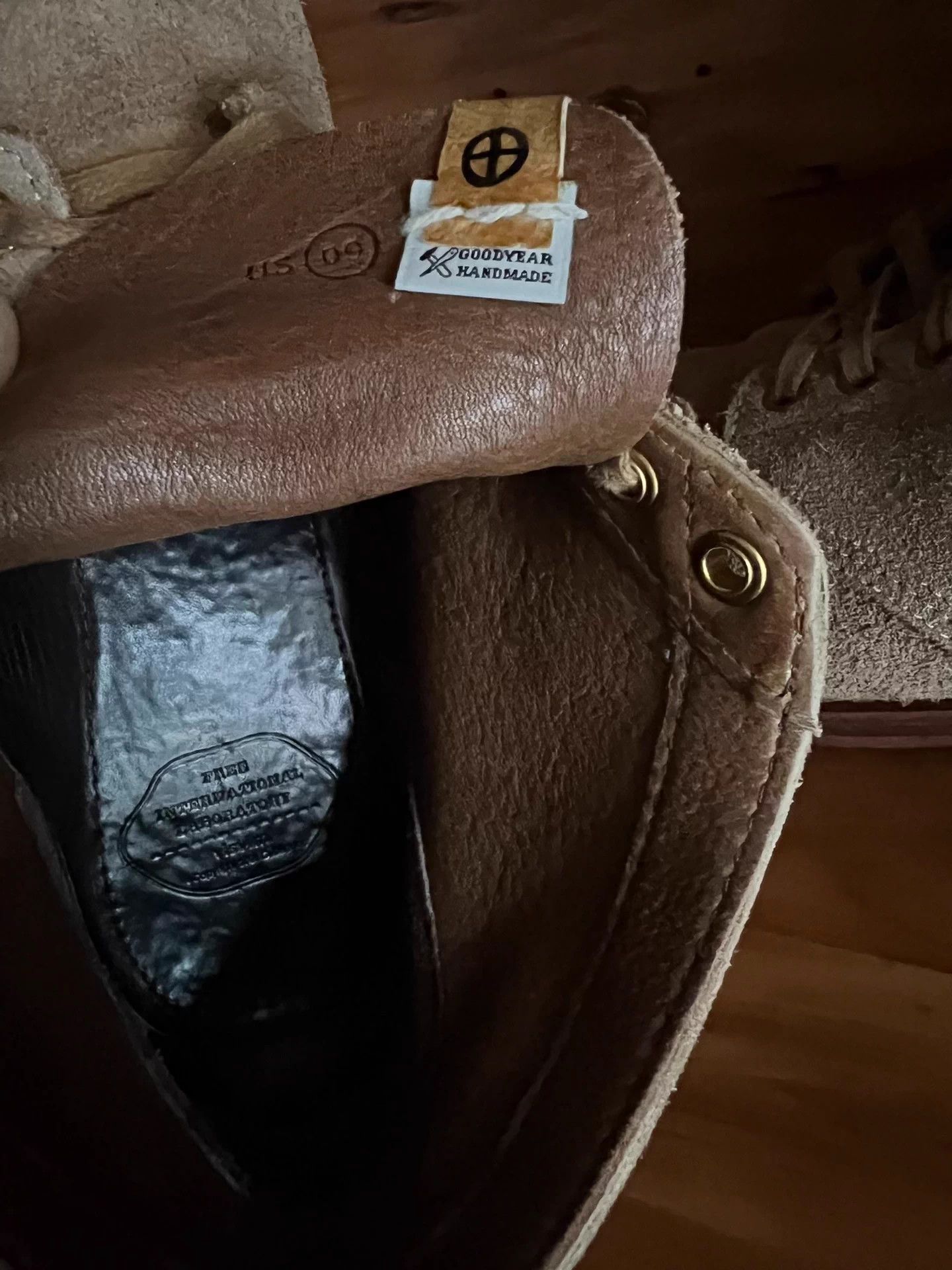 Visvim visvim 14ss brigadier LT.Brown floral heel 9/42.5 Size US 9.5 / EU 42-43 - 8 Thumbnail