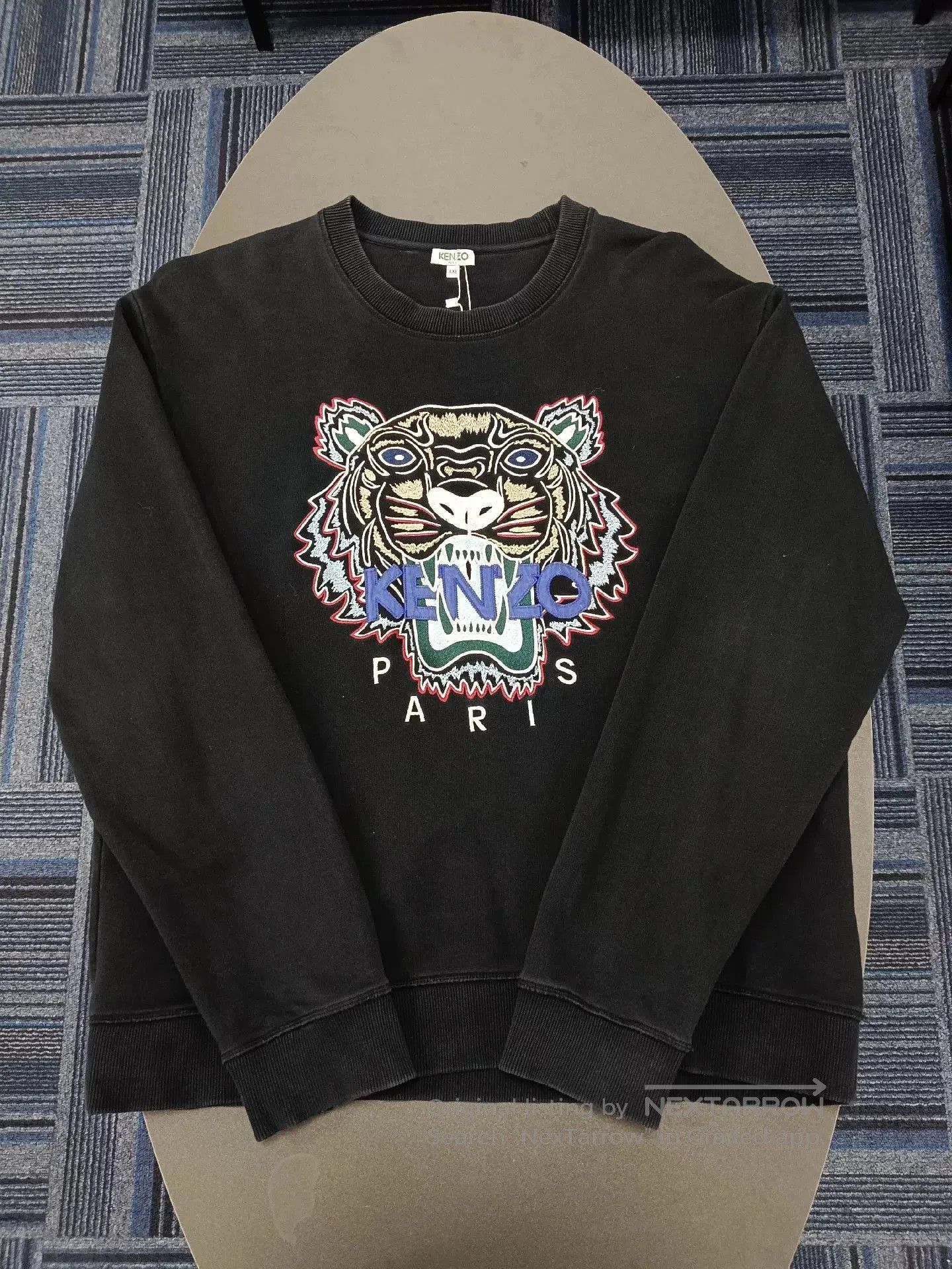 Kenzo black kenzo tiger embroidered sweatshirt XXL. Size US XXL / EU 58 / 5 - 1 Thumbnail