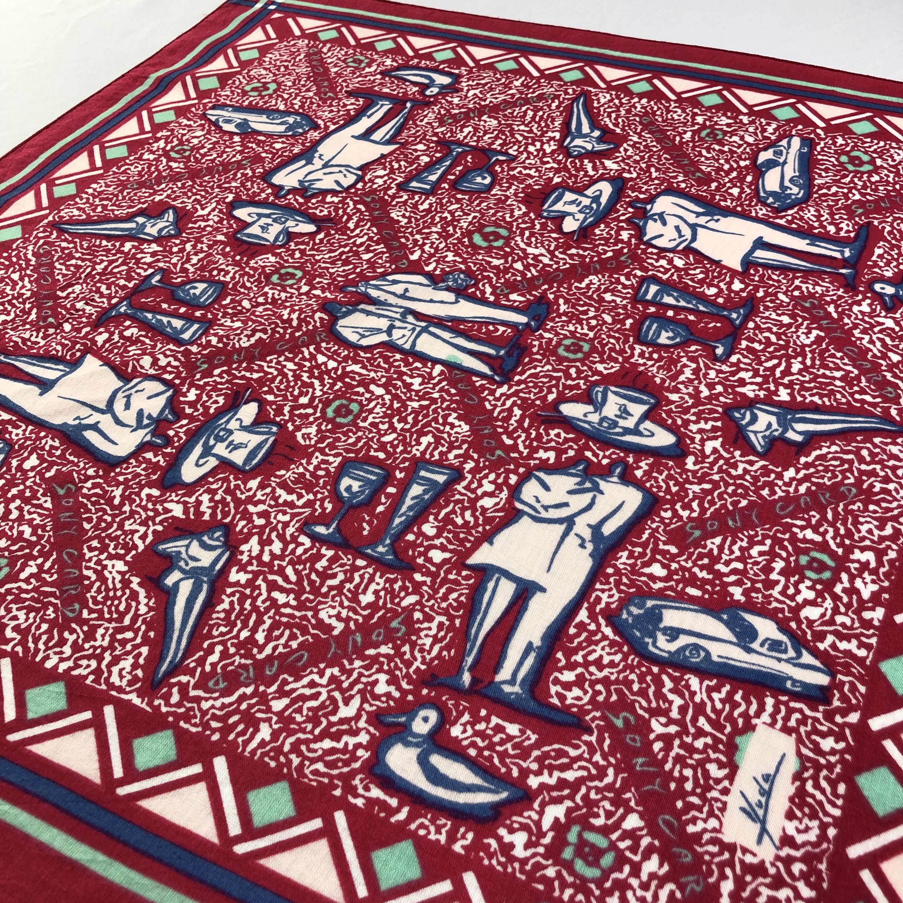 Japanese Brand Yuda Sony Card Handkerchief Neckerchief Bandana H2086 Size ONE SIZE - 3 Thumbnail