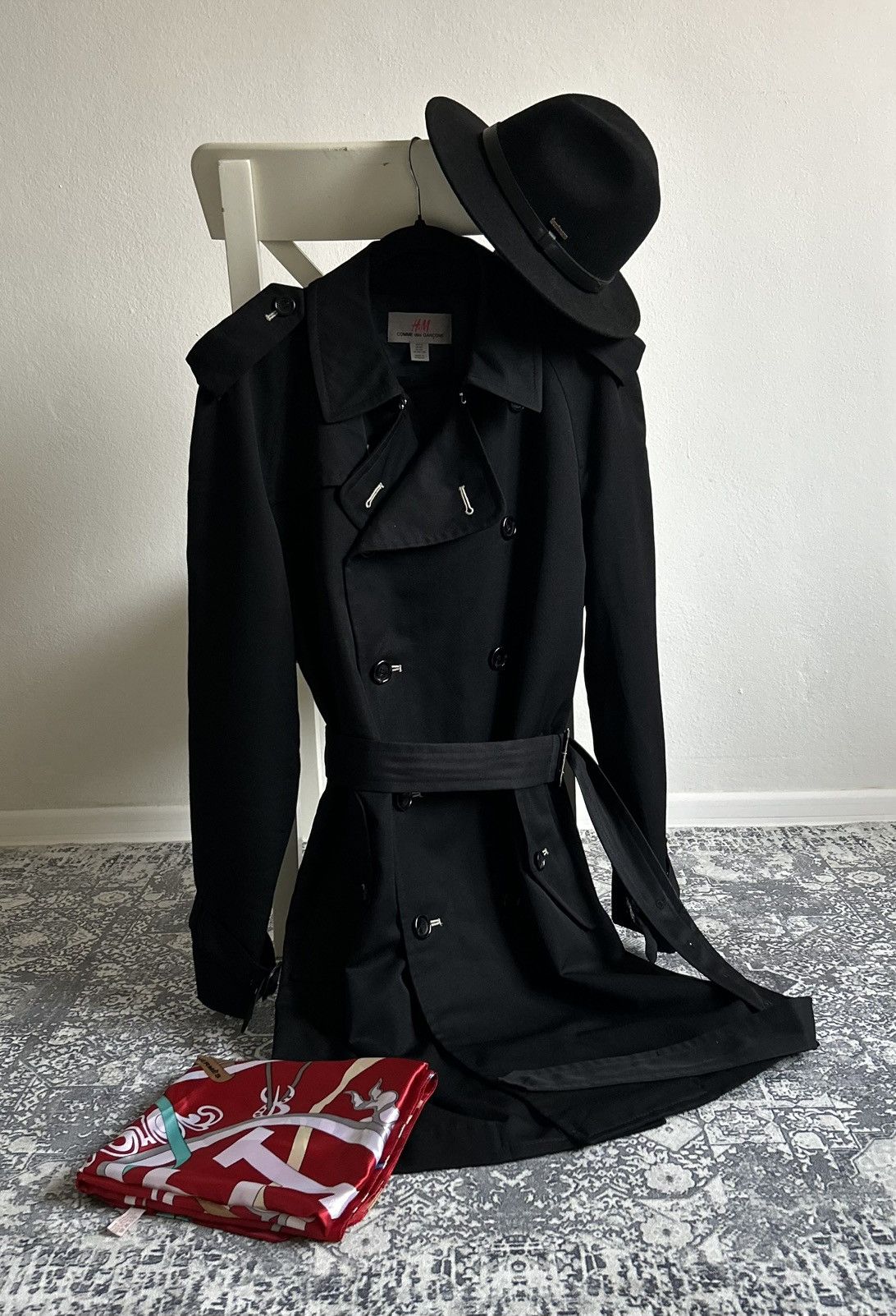 Comme des Garcons Comme des Garcons Deconstructed short trench