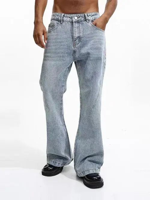Jean Shizuku x Naomi washed faded ripped y2k flared jeans Size US 32 / EU 48 - 2 Thumbnail