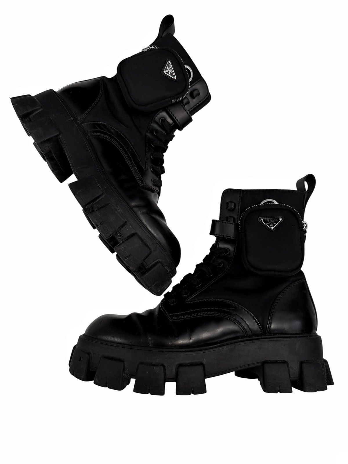 Prada Extralight Cargo Monolith High Renylon Boot Size US 9 / EU 42 - 3 Thumbnail