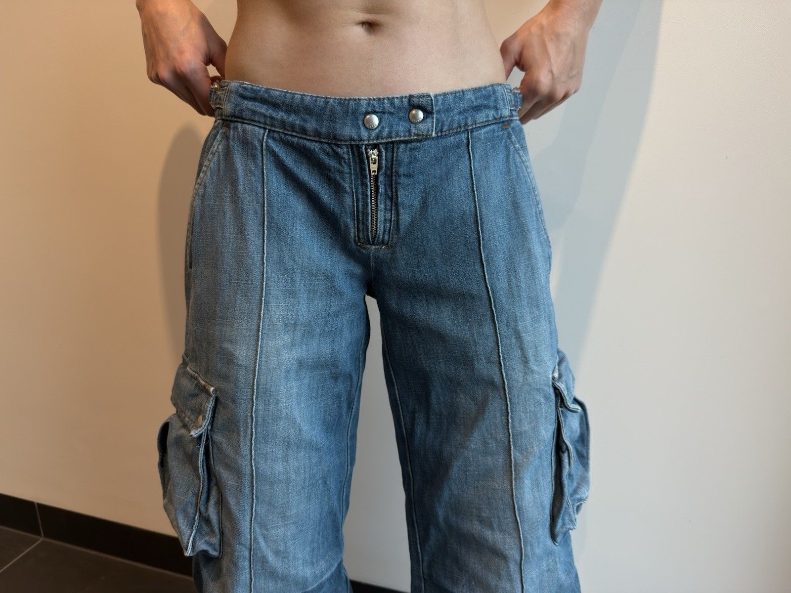 Miss Sixty Miss sixty 60 Baggy y2k Low rise Vintage Jeans pockets Size 29" - 18 Thumbnail