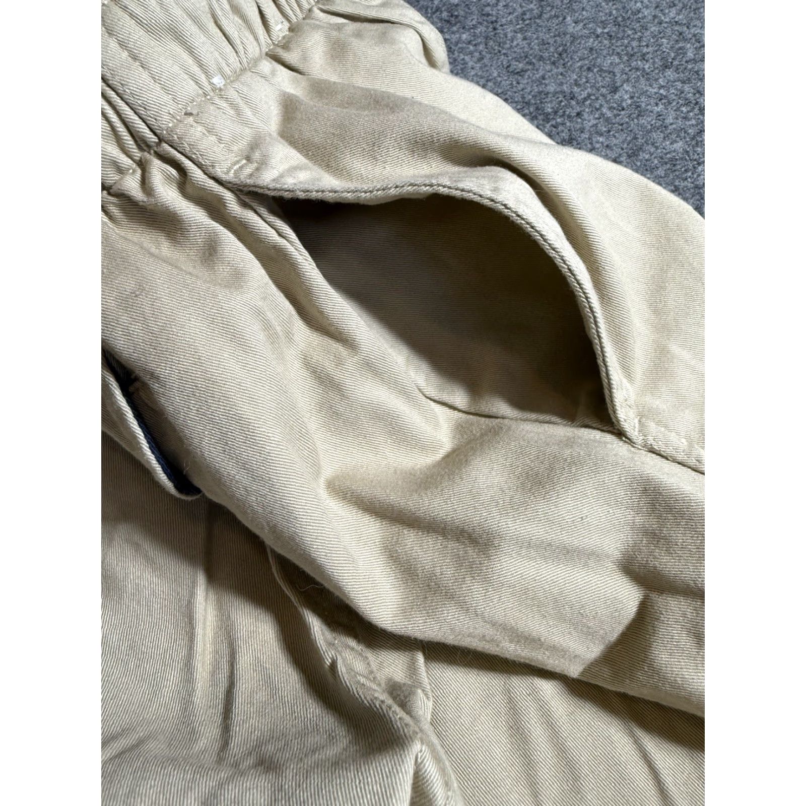 Polo Ralph Lauren VINTAGE 90s/Y2K Polo Ralph Lauren Shorts Khaki Beige Drawstring Pull On Mens L Chino Polo Ralph Lauren Size 36" / US 14 / IT 50 - 6 Thumbnail