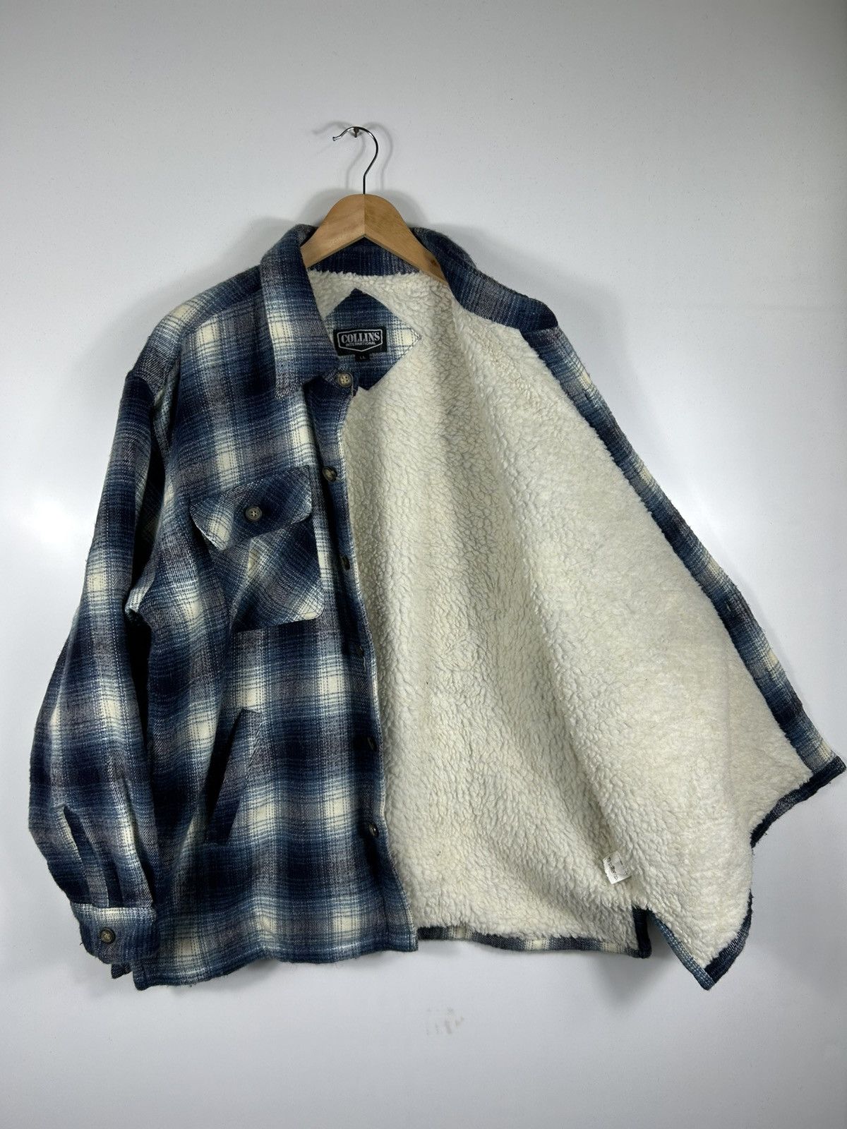 Flannel ⚡️Vintage Collins International Flannel Chore Shirt Jacket Size US L / EU 52-54 / 3 - 9 Thumbnail