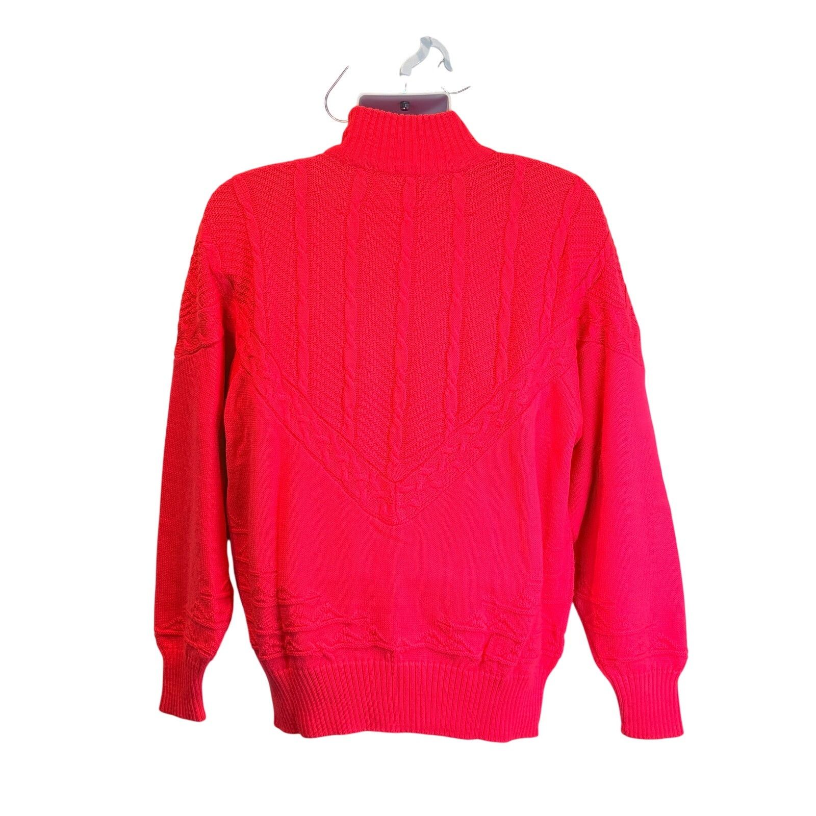 Vintage VINTAGE 80s OSSI Skiwear Neon Pink Ski Sweater Size Large Size L / US 10 / IT 46 - 3 Thumbnail