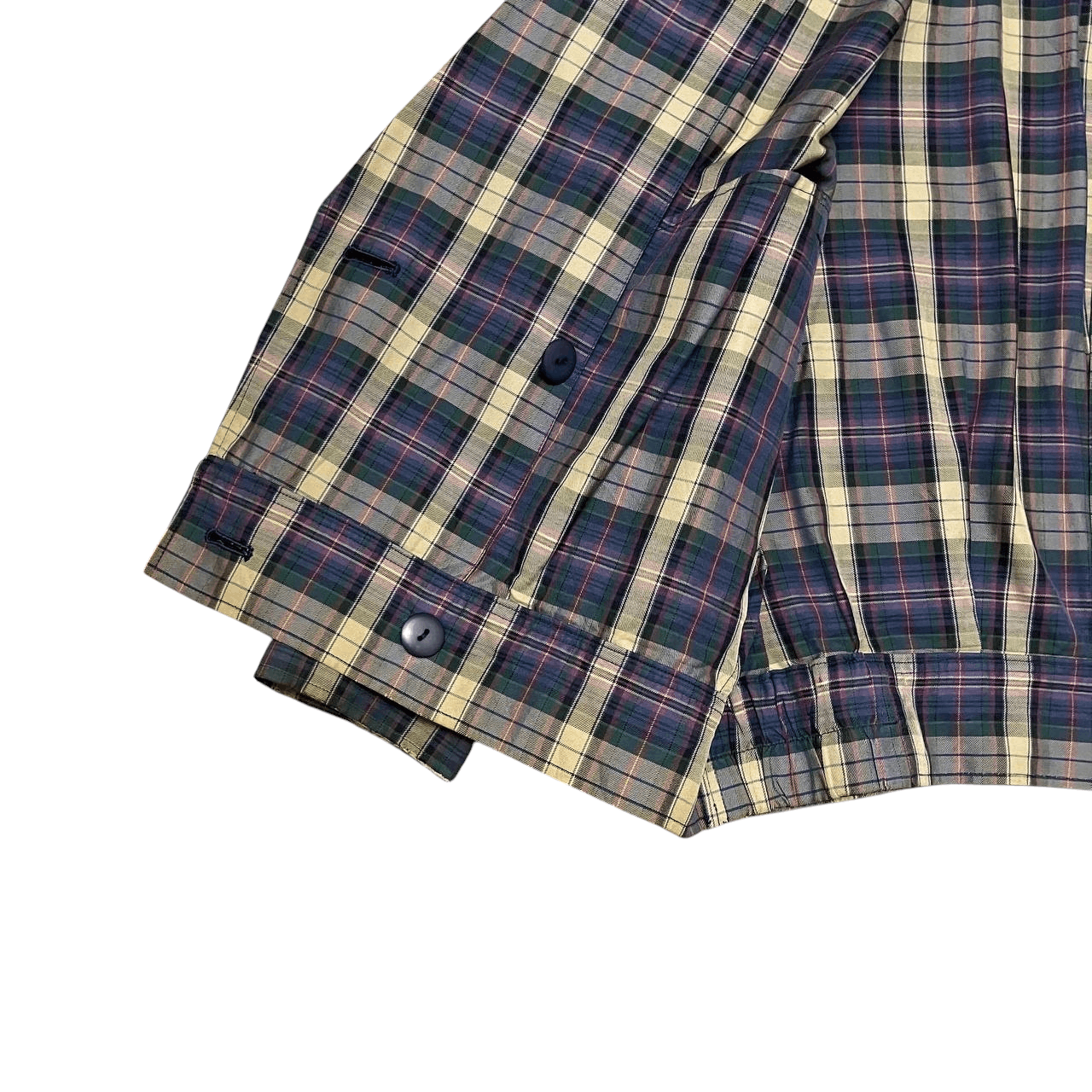 Burberry Vintage 90's Burberry Checkered Gold Button Jacket Size US M / EU 48-50 / 2 - 8 Thumbnail