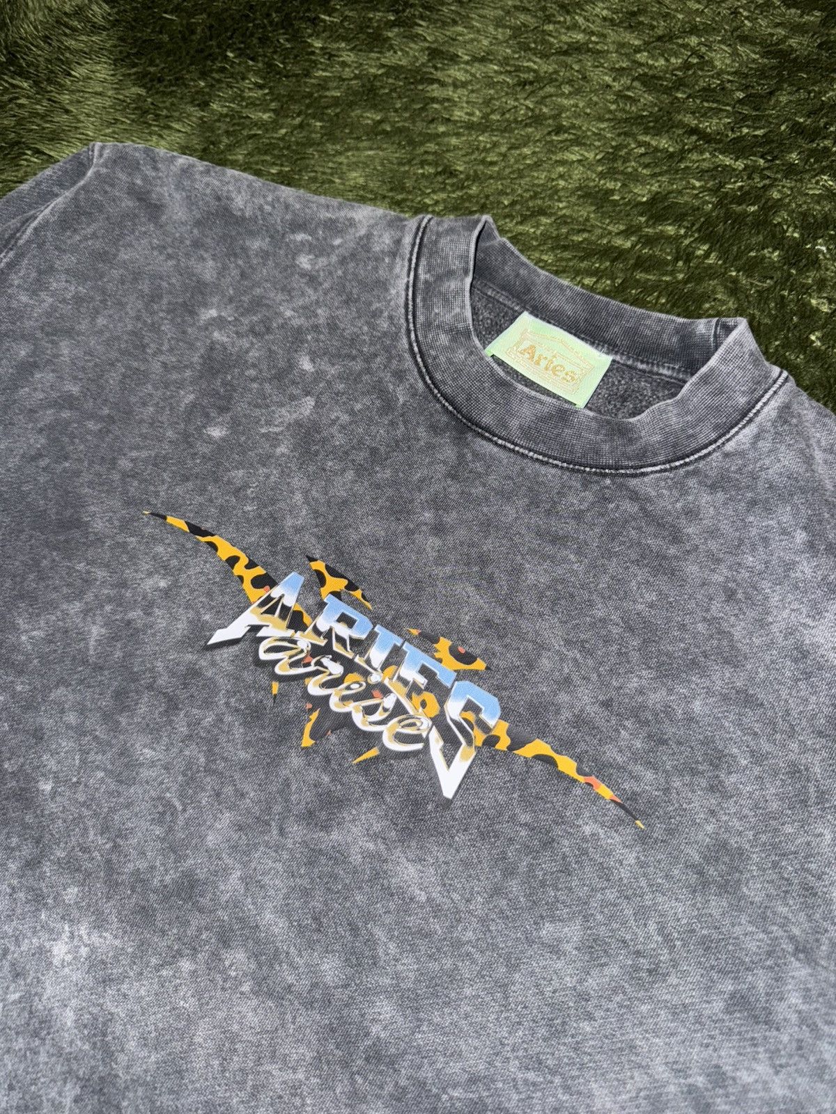 Aries [L] ARIES Stone Wash Chrome Logo Sweatshirt washed Grey Size US L / EU 52-54 / 3 - 2 Thumbnail