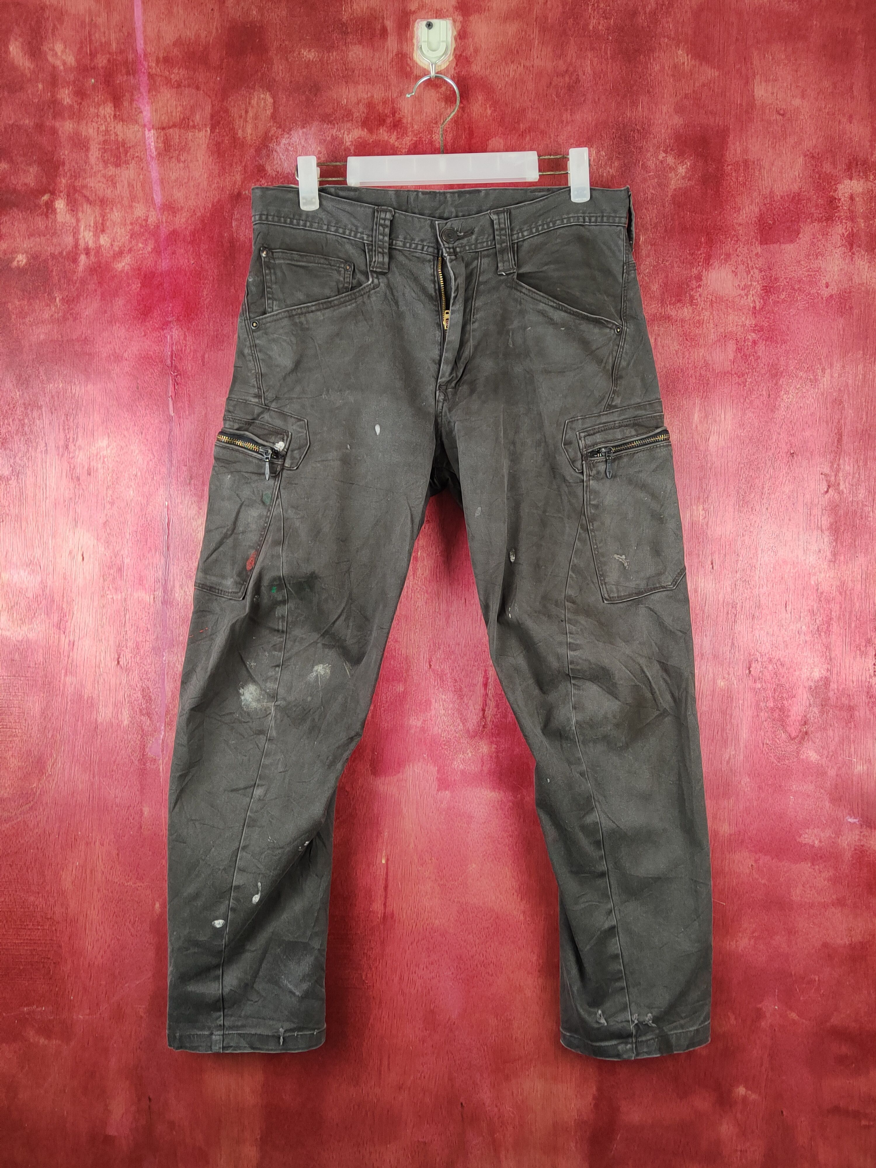 Japanese Brand Evenriver Dark Brown Multipocket Tactical Cargo Pants #S2397 Size US 30 / EU 46 - 1 Thumbnail
