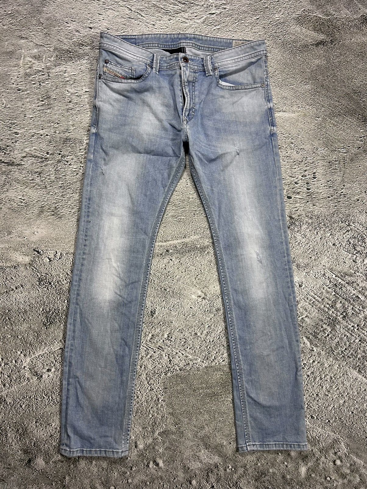 Diesel × Vintage Diesel jeans vintage baby blue Thavar Y2K slim fit Size US 34 / EU 50 - 5 Thumbnail