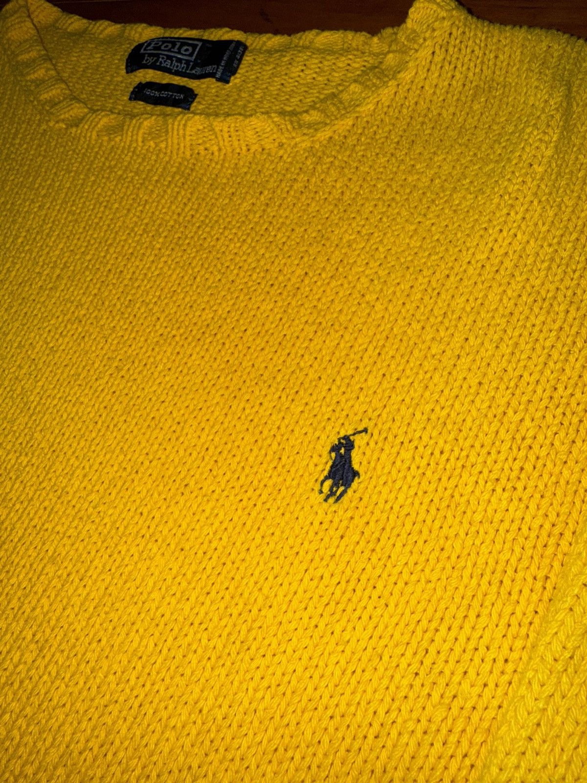 Polo Ralph Lauren POLO YELLOW KNIT SWEATER Size US L / EU 52-54 / 3 - 2 Thumbnail