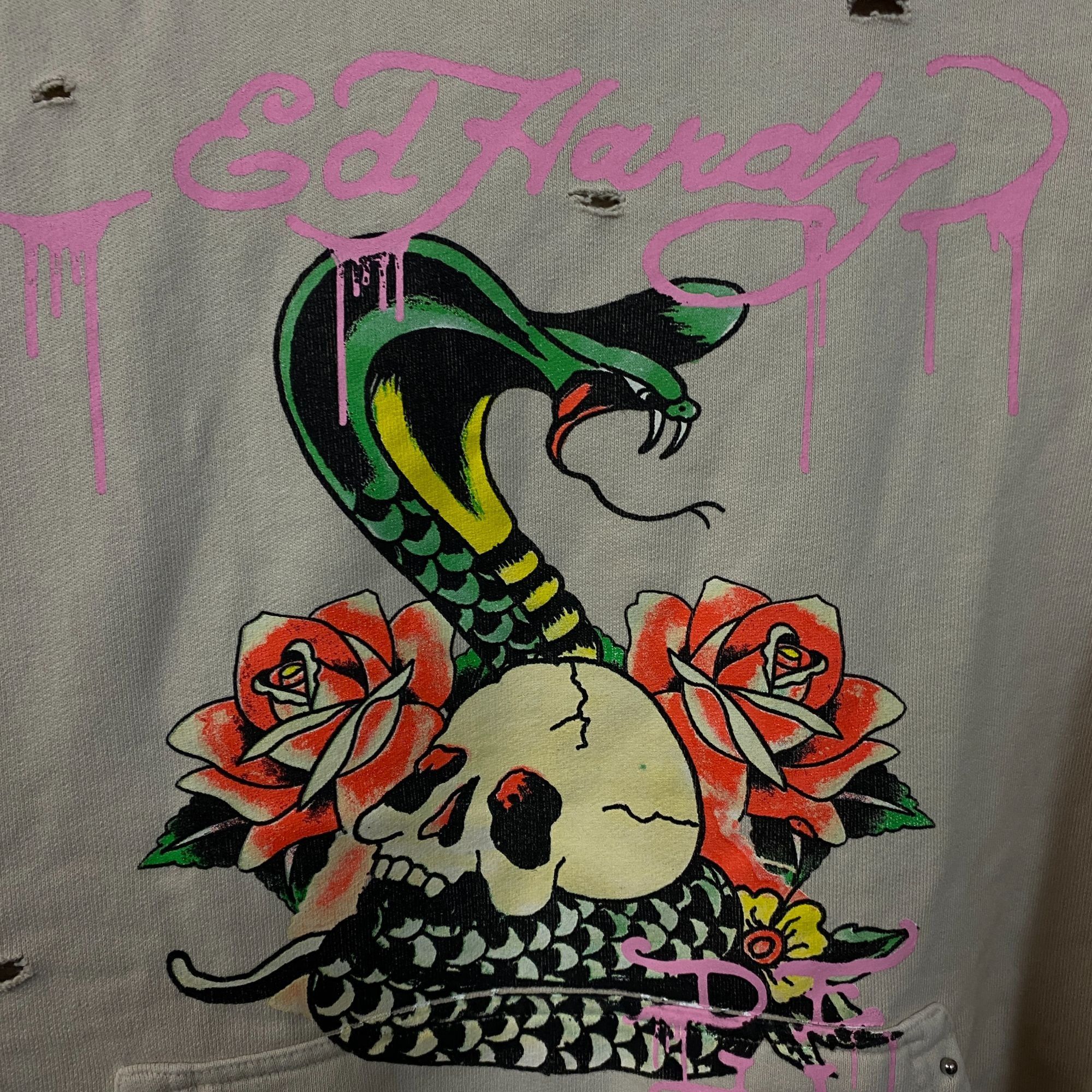 Ed Hardy Ed Hardy UO Exclusive Snake Embellished Hoodie Small Size S / US 4 / IT 40 - 2 Thumbnail