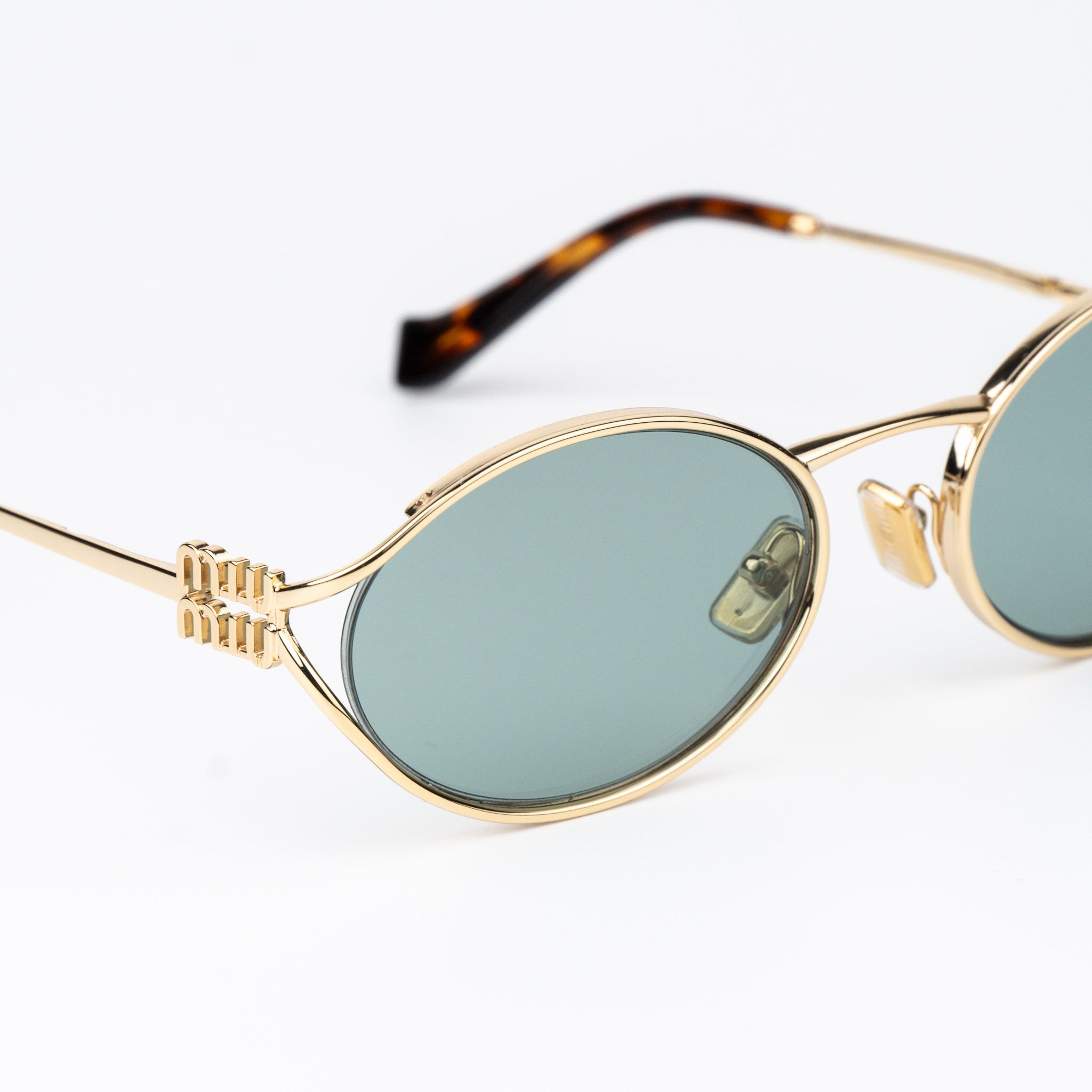 Miu Miu Miu Miu Women Sunglasses LOGO MU52YS 5AK04M NEW AUTHENTIC Size ONE SIZE - 6 Thumbnail